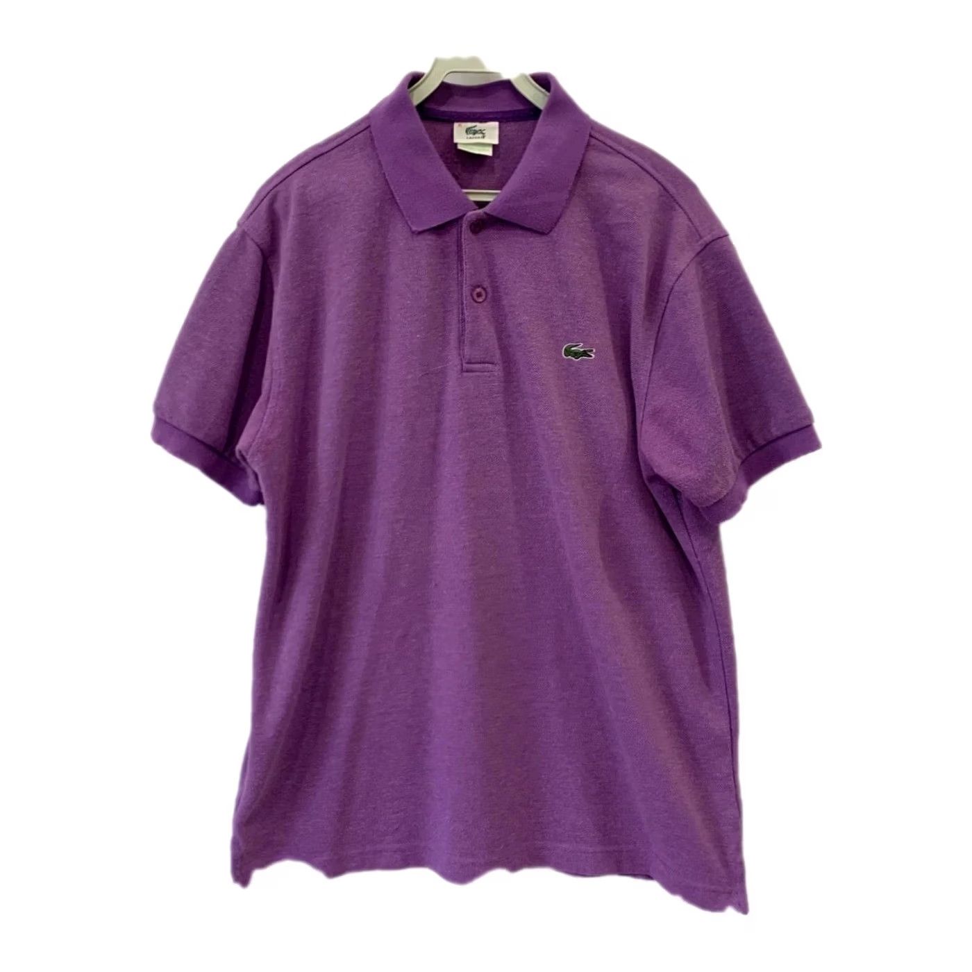 Lacoste VINTAGE Lacoste Polo Shirt Made in France Purple XL / Large Men Size 6, Classic Fit, Short Sleeve Size US XL / EU 56 / 4 - 2 Thumbnail