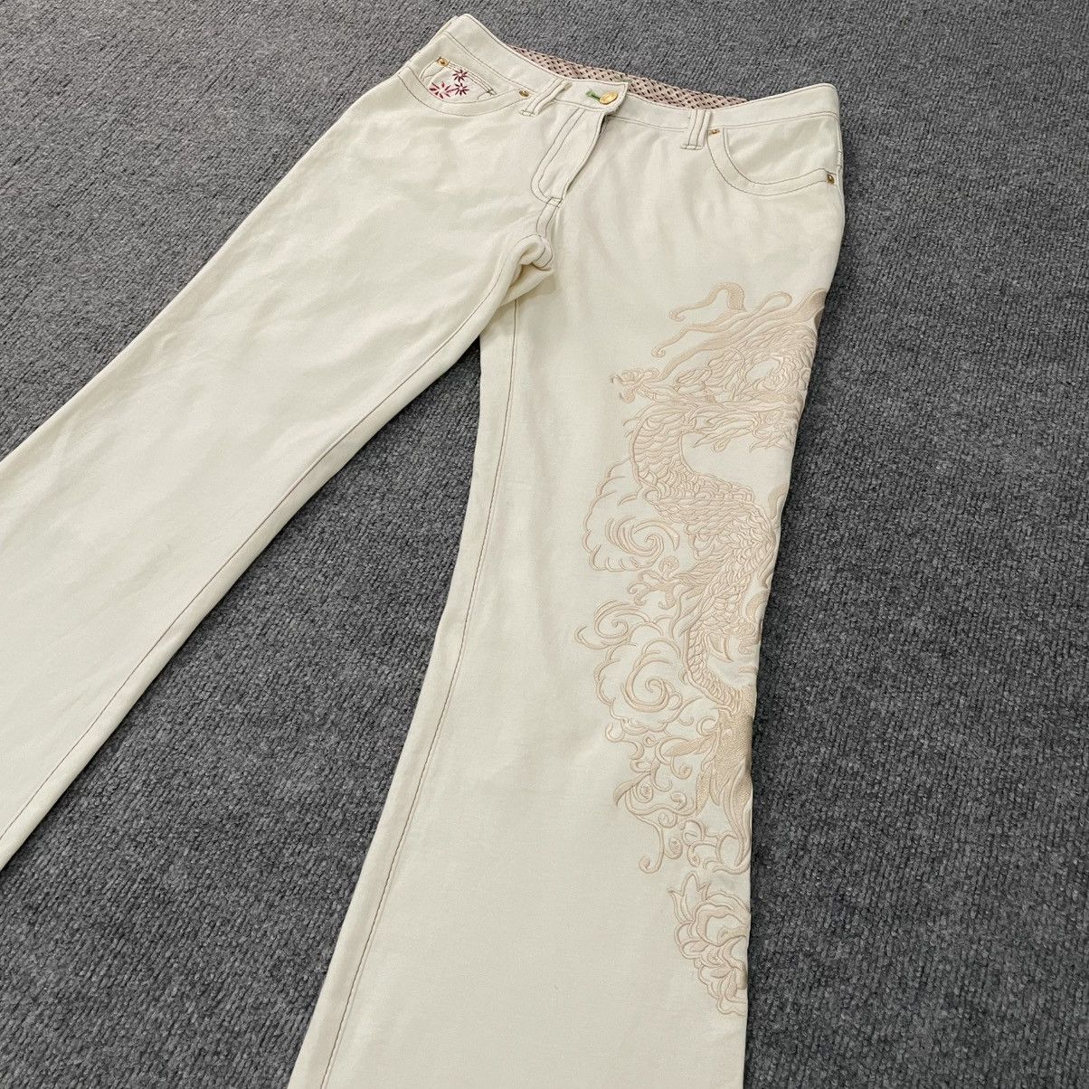 Karakuri Tamashii Womens Flare Pants Dragon Embroidery Karakuri Tamashi Style Size 30" / US 8 / IT 44 - 3 Thumbnail