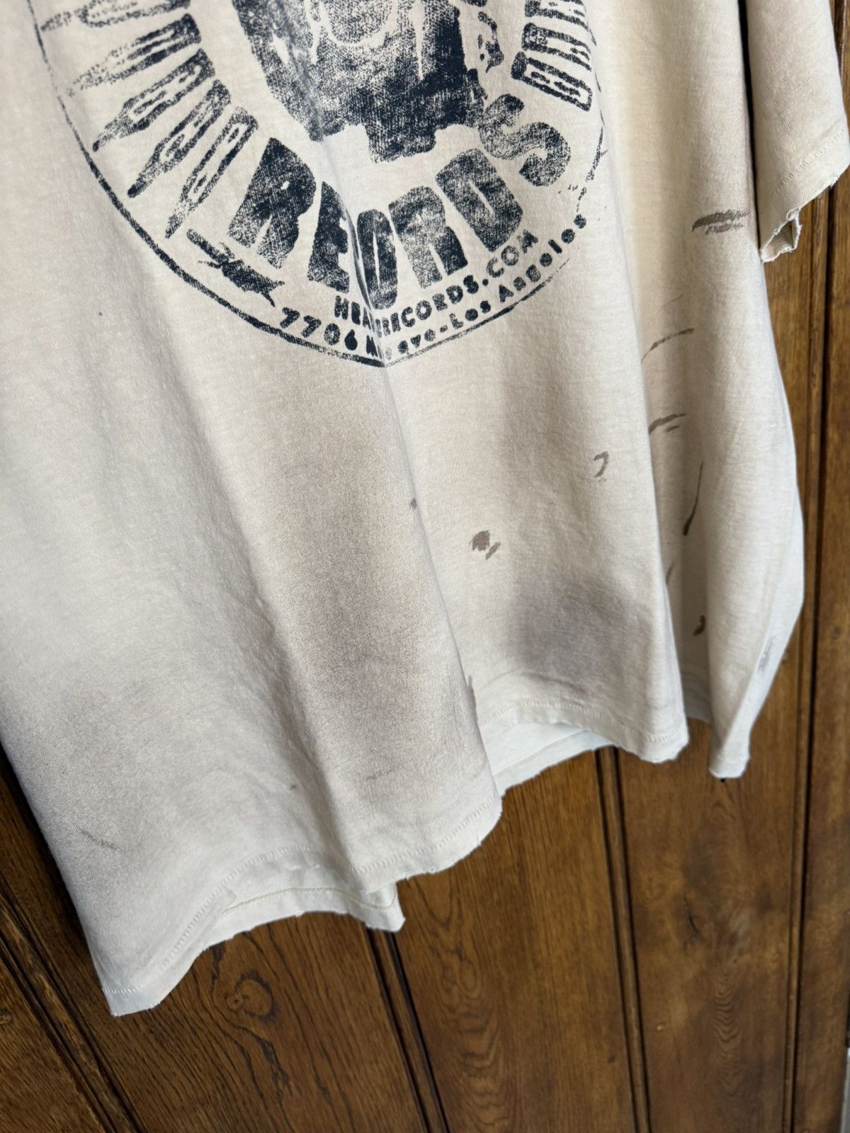 Gallery Dept. Gallery Dept logo head line records distressed t shiet XL Size US XL / EU 56 / 4 - 10 Thumbnail