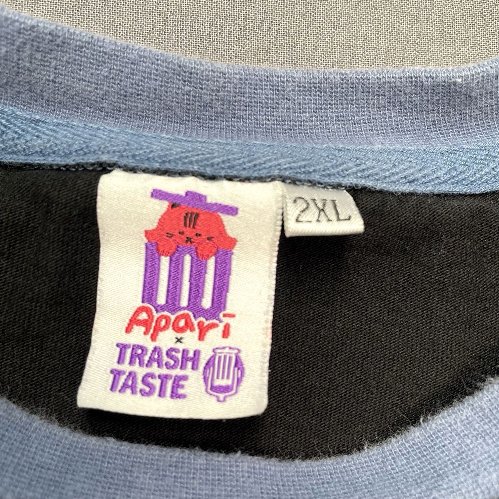 Vintage Apari X Trash Taste Merch T Shirt Mens 2XL Black Purple Short Sleeve Crewneck Size US XXL / EU 58 / 5 - 3 Thumbnail