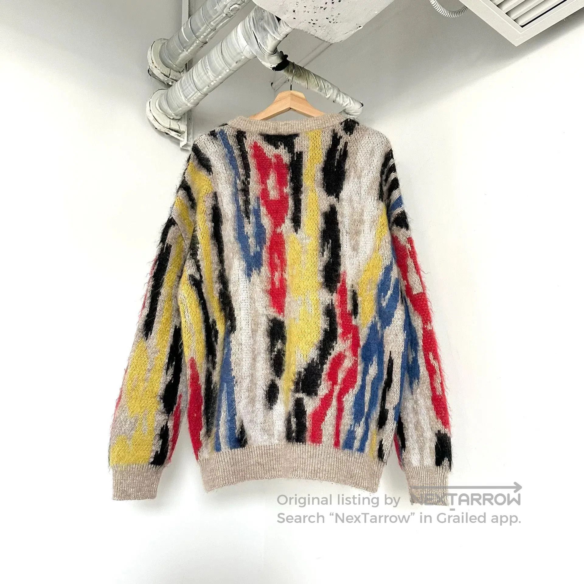 Saint Laurent Paris Saint Laurent Mohair Knit Sweater. Size L / US 10 / IT 46 - 2 Thumbnail