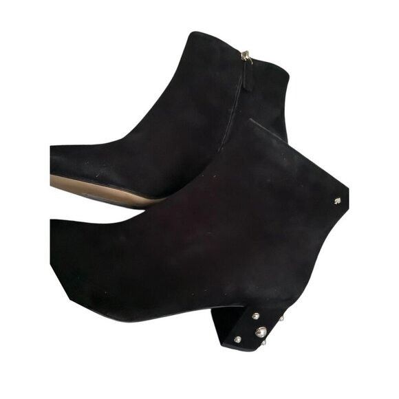 Kate Spade Kate Spade Womens Black Suede Taraji Faux Pearl Block Heel B Size US 8.5 / IT 38.5 - 8 Thumbnail