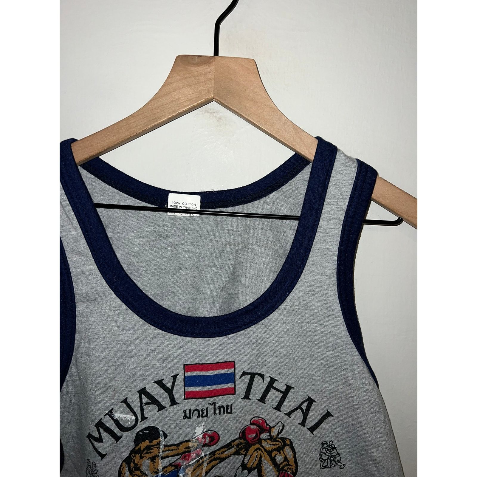 Vintage Vintage Kick Boxing Shirt Tank Thailand Muay Thai Fighting M Size US M / EU 48-50 / 2 - 7 Thumbnail