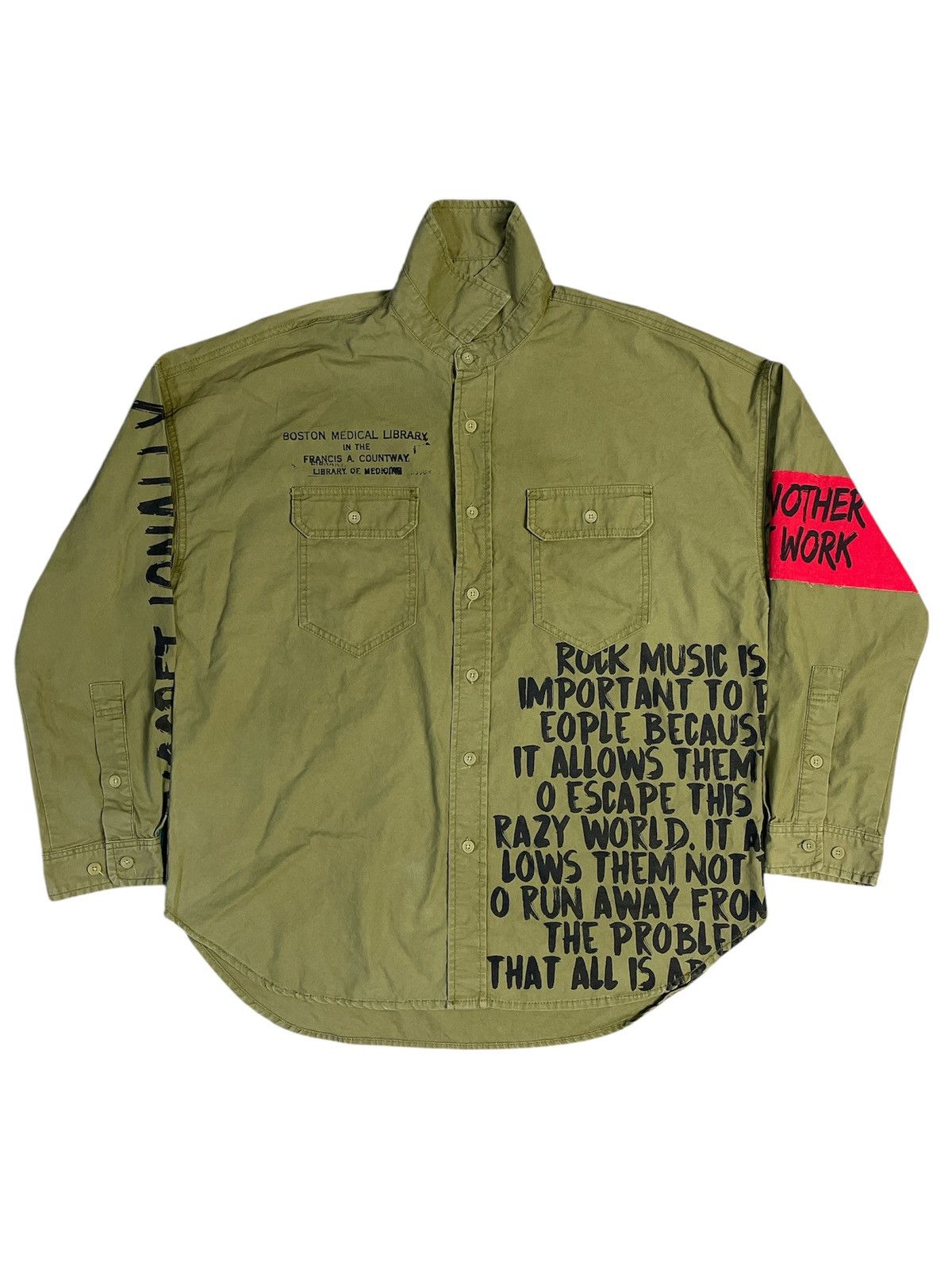 Japanese Brand Anarchy Bike Star Military Poem Shirt Size US L / EU 52-54 / 3 - 1 Thumbnail