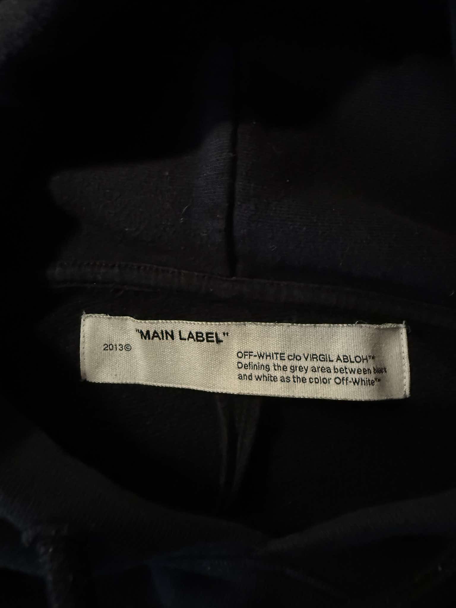 Off-White Off-White Hoodie with Tape Design Boxy Size US M / EU 48-50 / 2 - 7 Thumbnail
