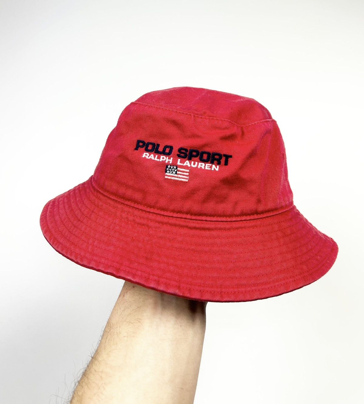 Polo Ralph Lauren × Vintage Vintage Polo Sport Ralph Lauren Panama Hat Size 32 - 1 Thumbnail