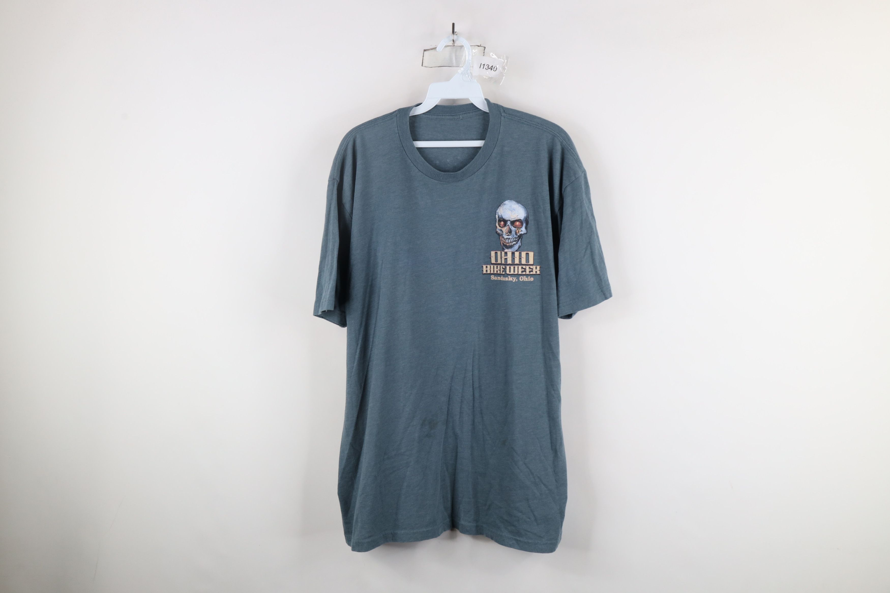 Vintage Vintage Streetwear Week Skull Skeleton T-Shirt Steel Blue Size US XL / EU 56 / 4 - 1 Thumbnail