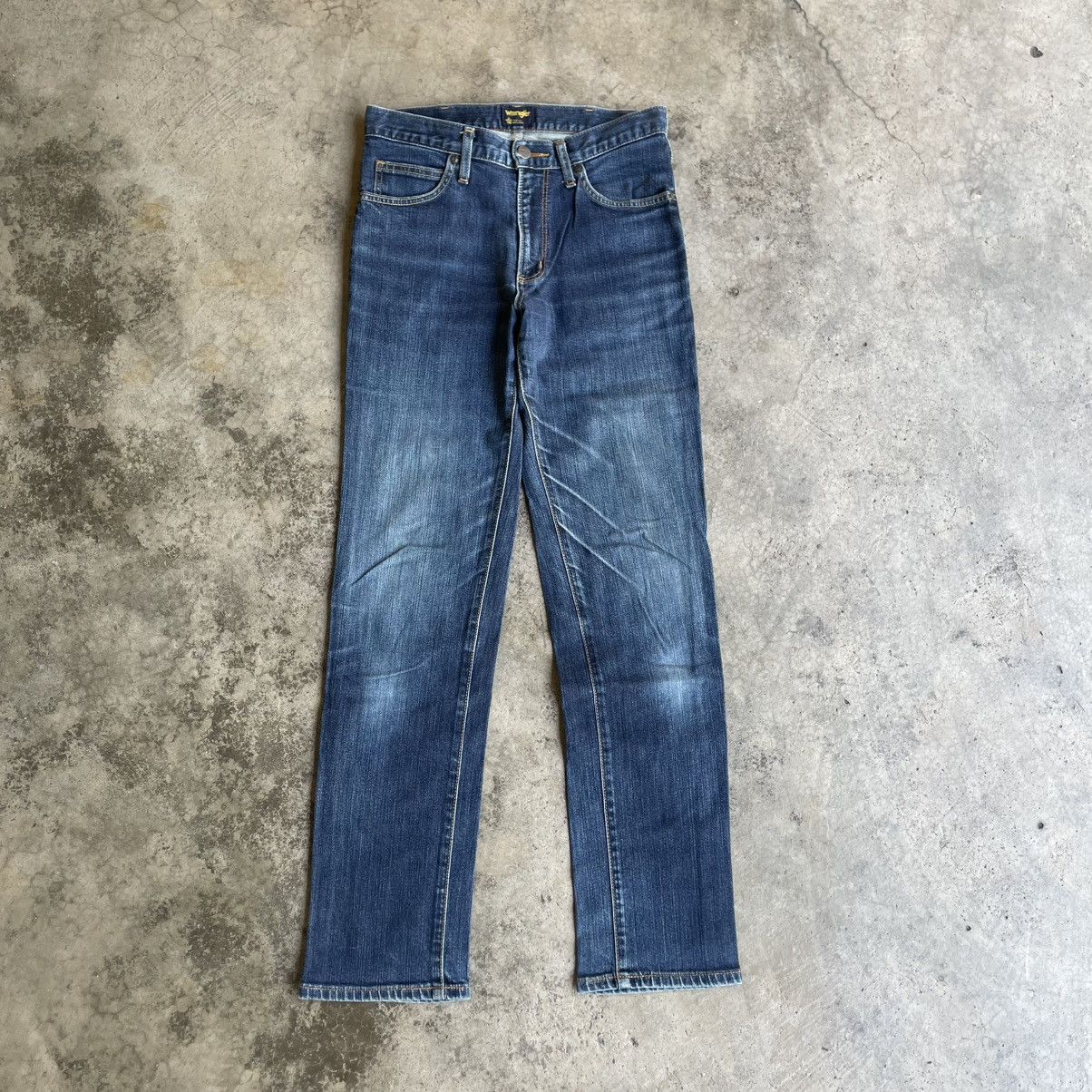 Wrangler 🔥Vintage Wrangler WM0383 Stoned Washed Ripped Denim Jeans Size US 29 - 1 Thumbnail