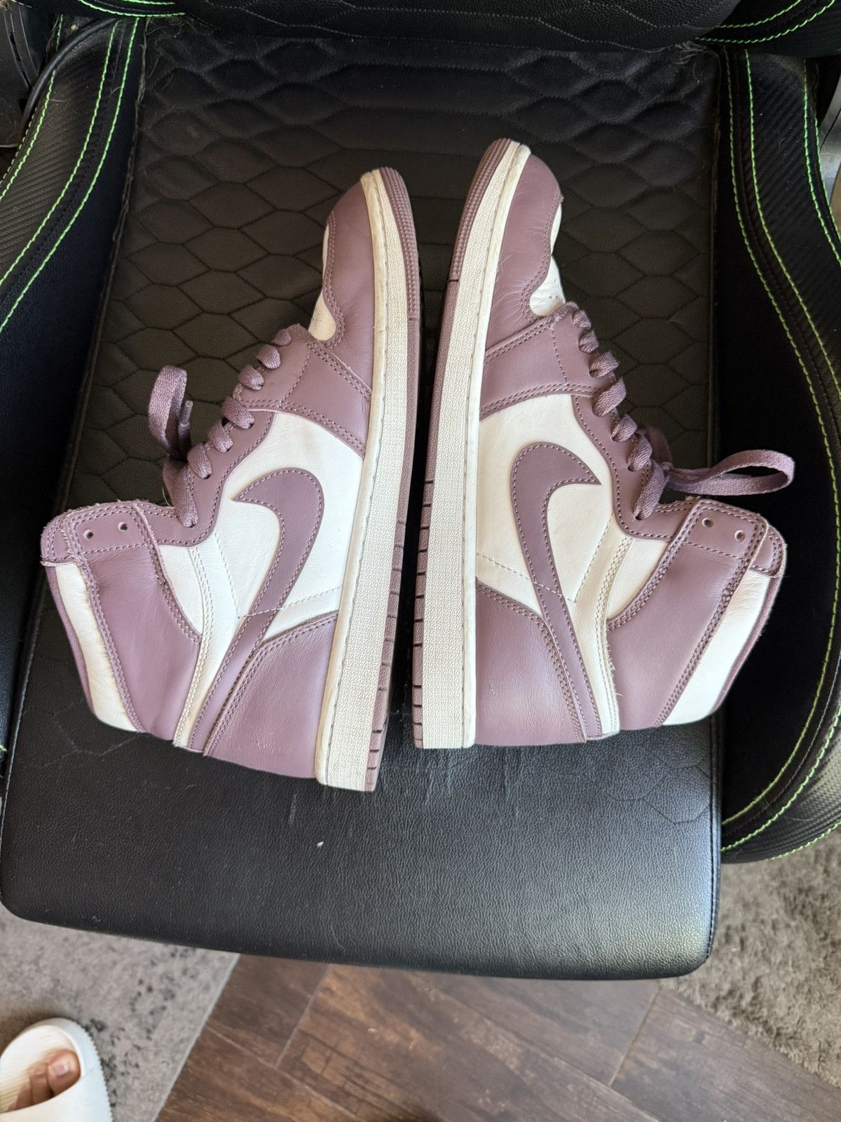 Nike Nike Air Jordan 1’s Purple & White Hi-Top’s Size US 11 / EU 44 - 1 Thumbnail