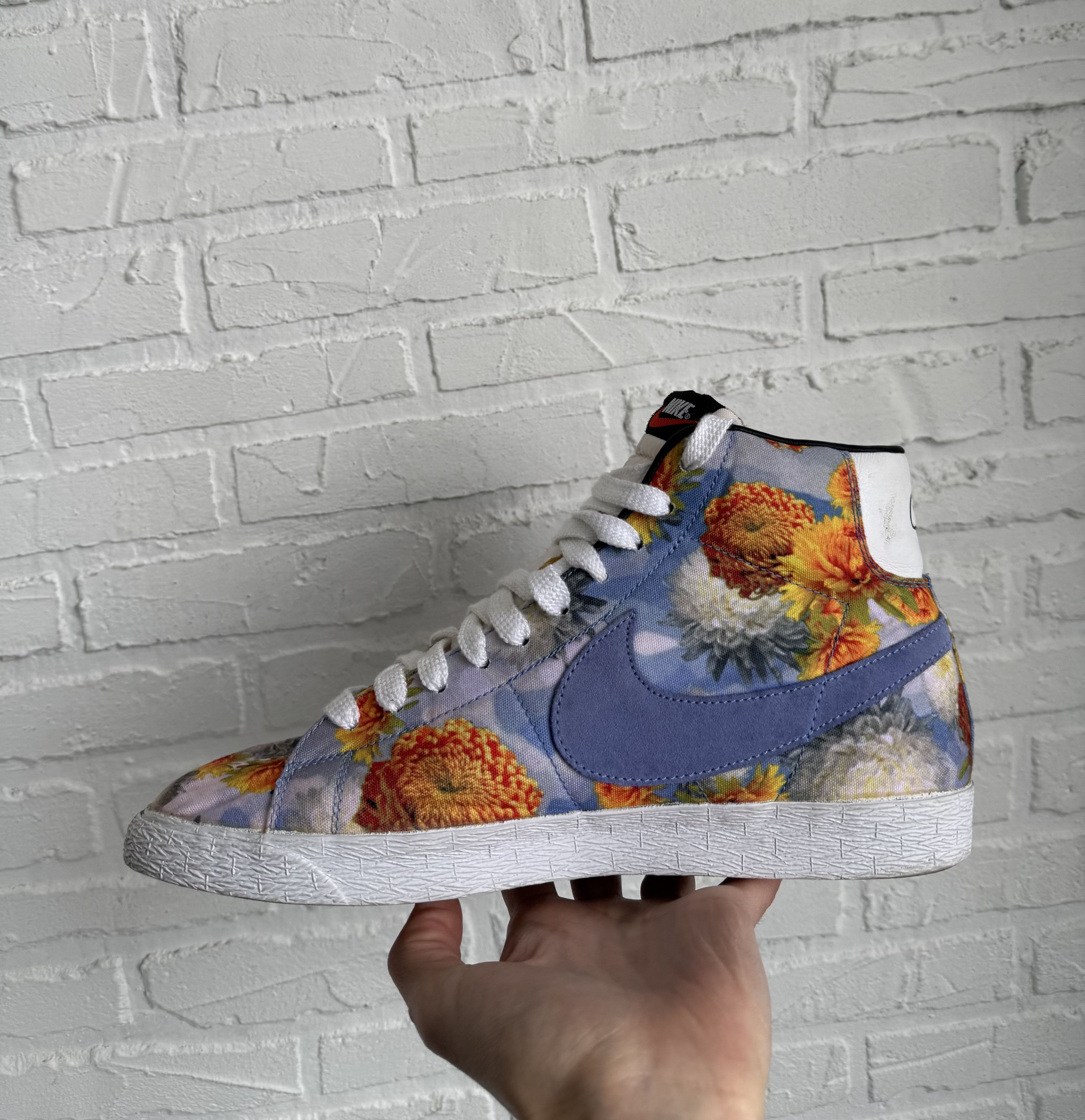 Nike RARE Nike Blazer Mid Floral Pack Chicago sneakers Size US 12 / EU 45 - 4 Thumbnail