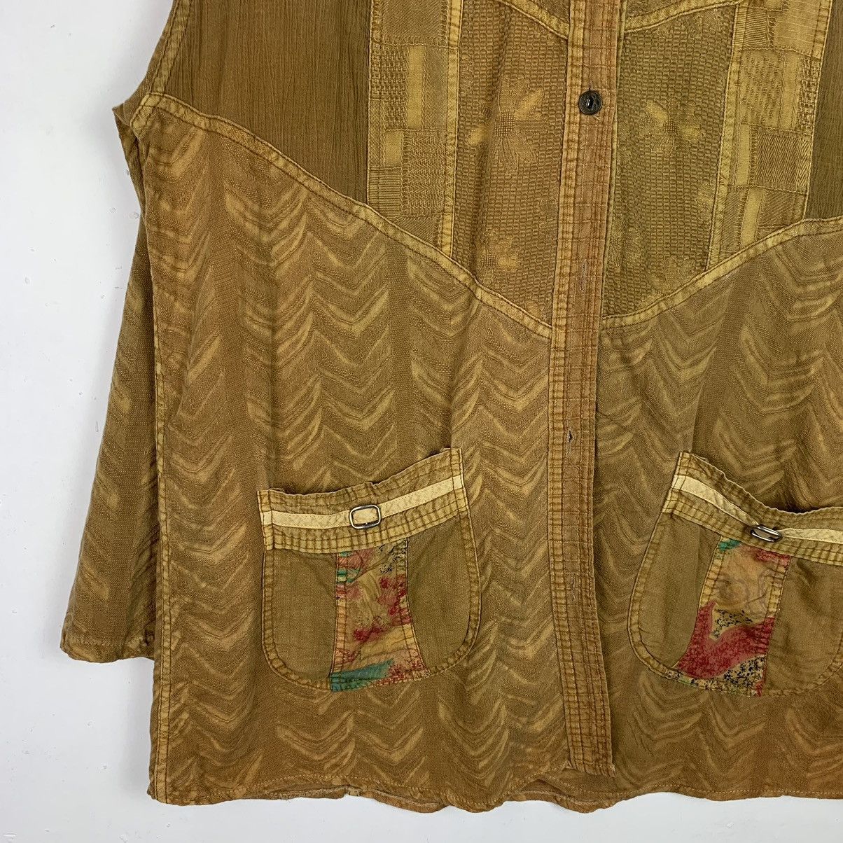 Japanese Brand × Vintage Vintage Japanese Brand RARE Button Up Shirt Size US XXL / EU 58 / 5 - 6 Thumbnail