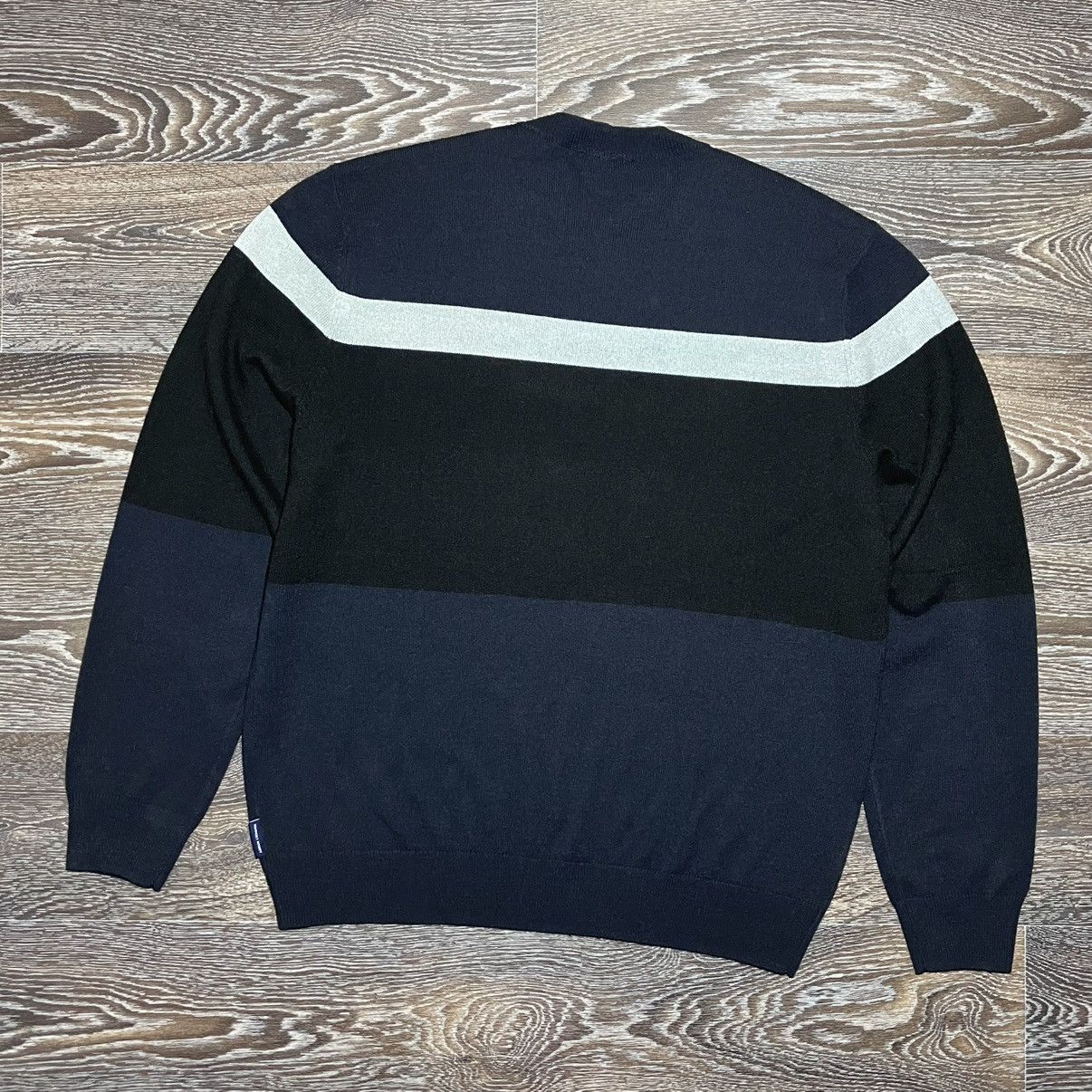 Armani Exchange ARMANI EXCHANGE Abstract Color Blocking Knit Sweater Size US XL / EU 56 / 4 - 6 Thumbnail