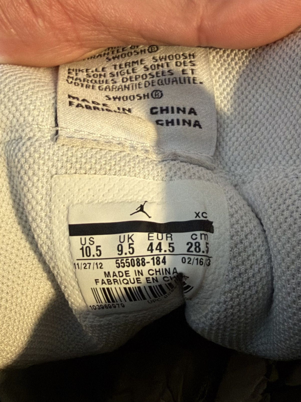 Jordan Brand Jordan 1 High Black Toe 2013 Size US 10.5 / EU 43-44 - 6 Thumbnail