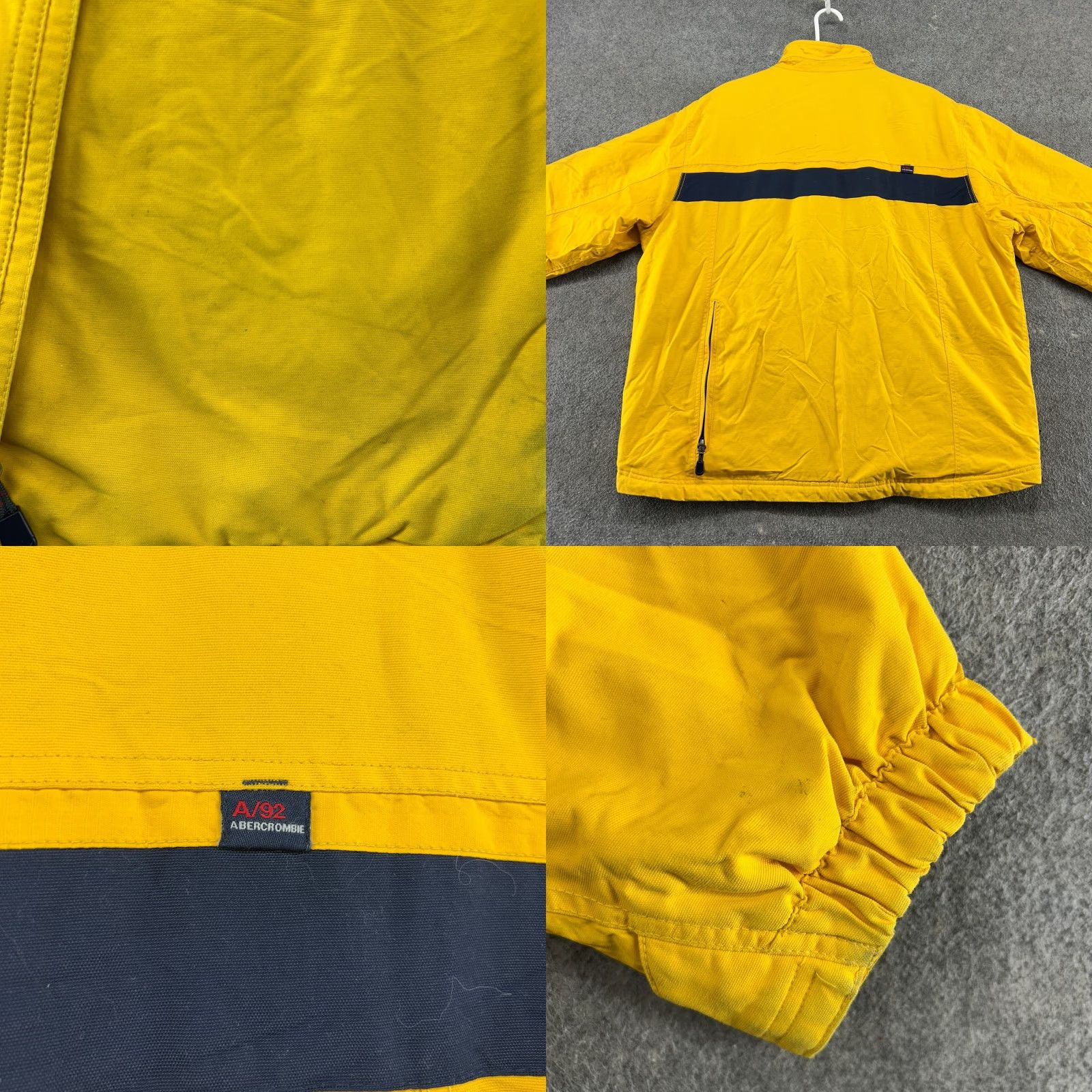 Abercrombie & Fitch VINTAGE Abercrombie Jacket Mens XL Yellow Parka Full Zip Fleece Lined Snow 90s Size US XL / EU 56 / 4 - 9 Thumbnail