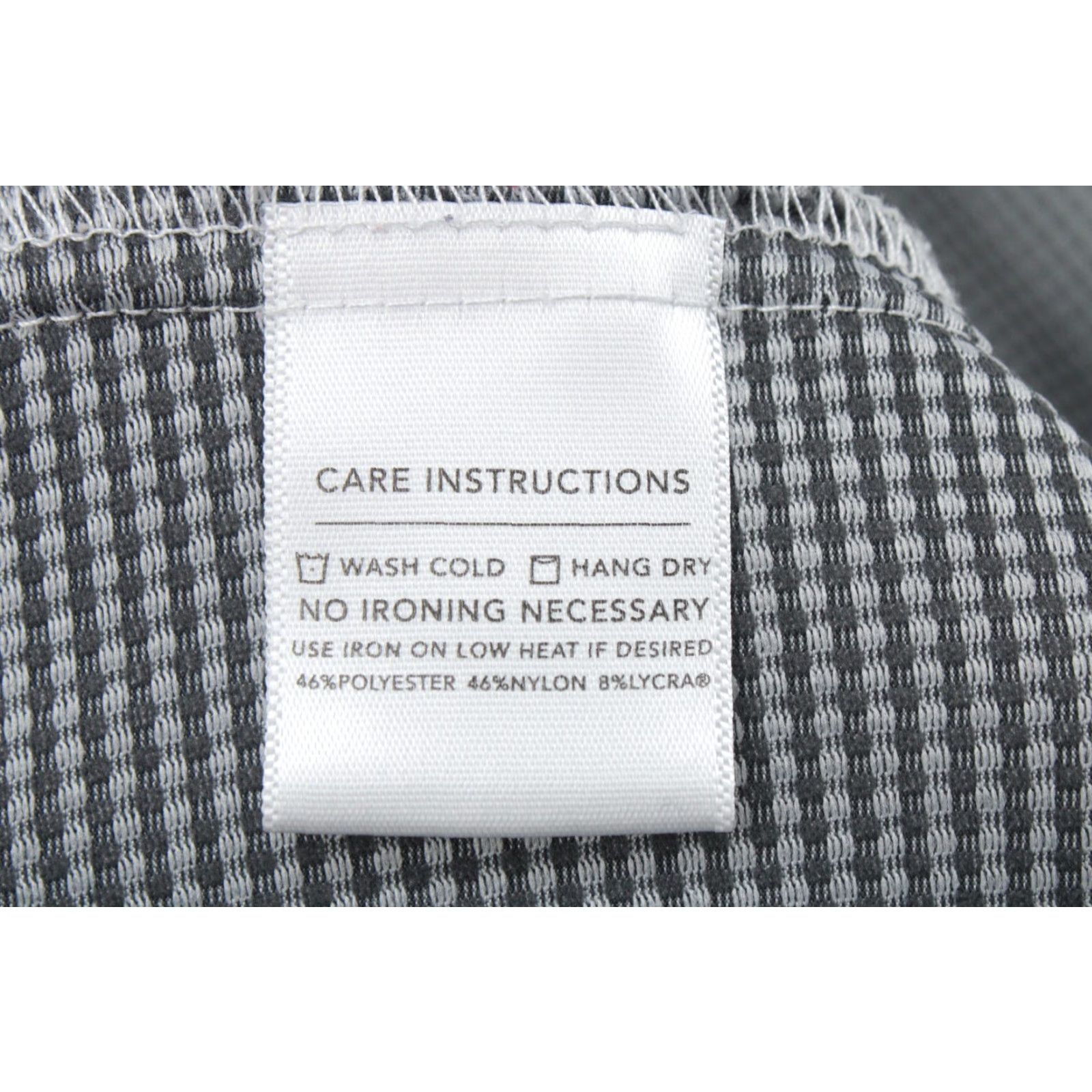 Mizzen+Main Mizzen+Main Spinnaker Shirt Mens M Black Gingham Check Trim Fit Performance Shirt Size US M / EU 48-50 / 2 - 7 Thumbnail