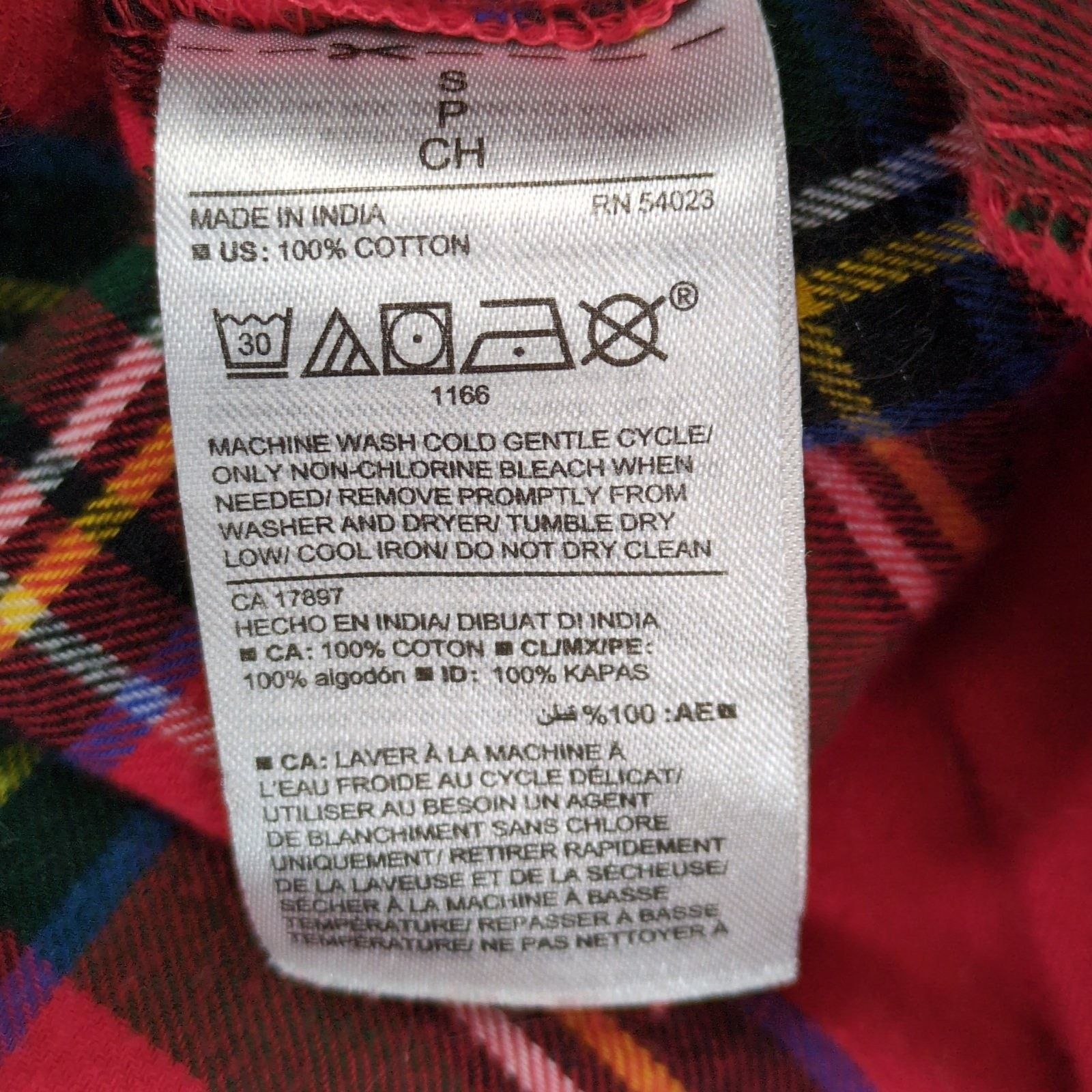 Old Navy Old Navy The Classic Shirt Women's S Red Flannel Long Sleeve Size S / US 4 / IT 40 - 6 Thumbnail