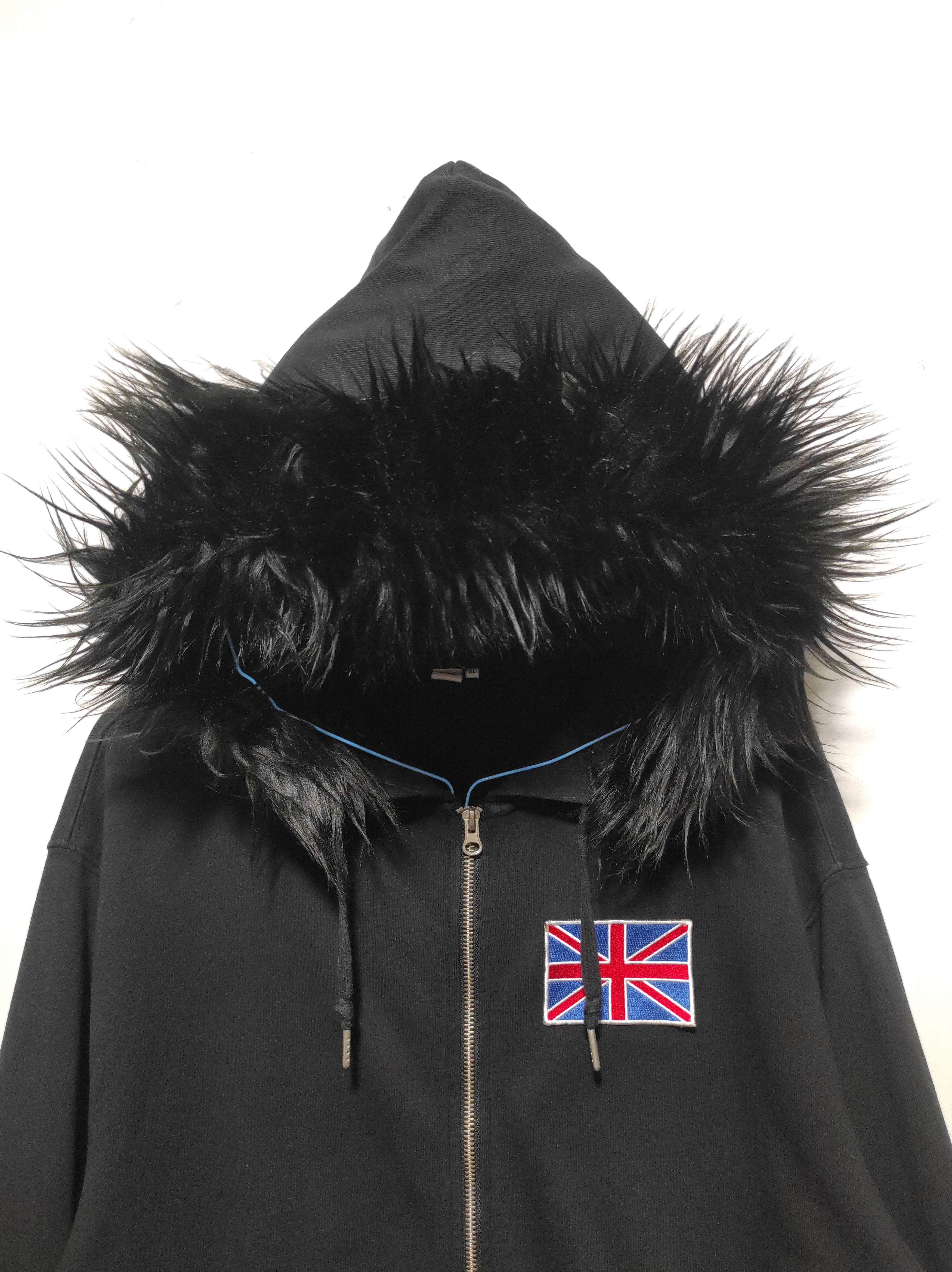 Hysteric Glamour Jaju Black Zipper Fur Hoodie i6w9 Lgb Style Size US XL / EU 56 / 4 - 3 Thumbnail