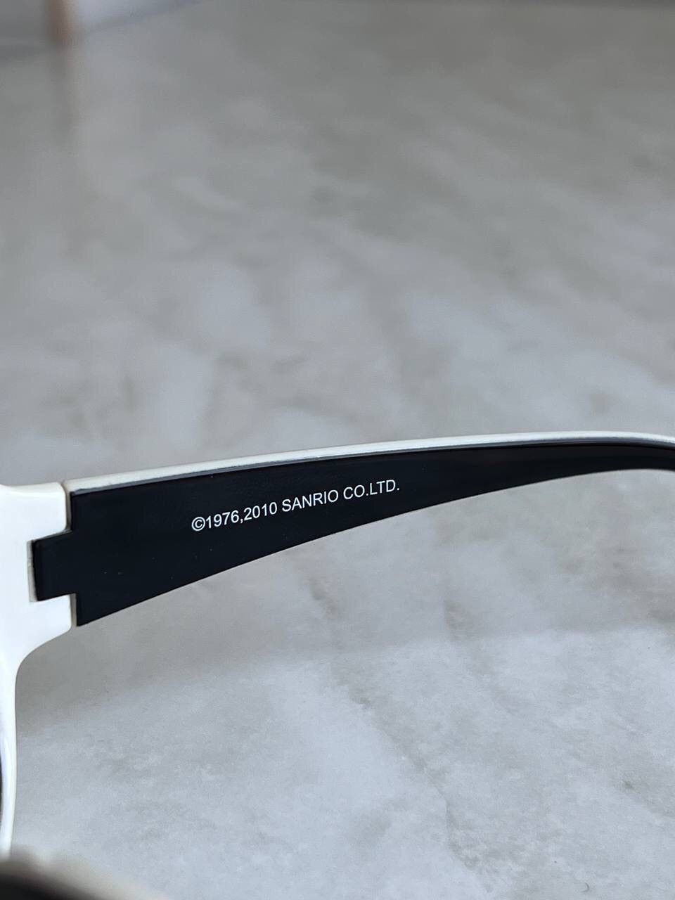Designer × Japanese Brand Vintage Hello Kitty Japan Sanrio Black Unisex Sunglasses Y2K Size ONE SIZE - 4 Thumbnail
