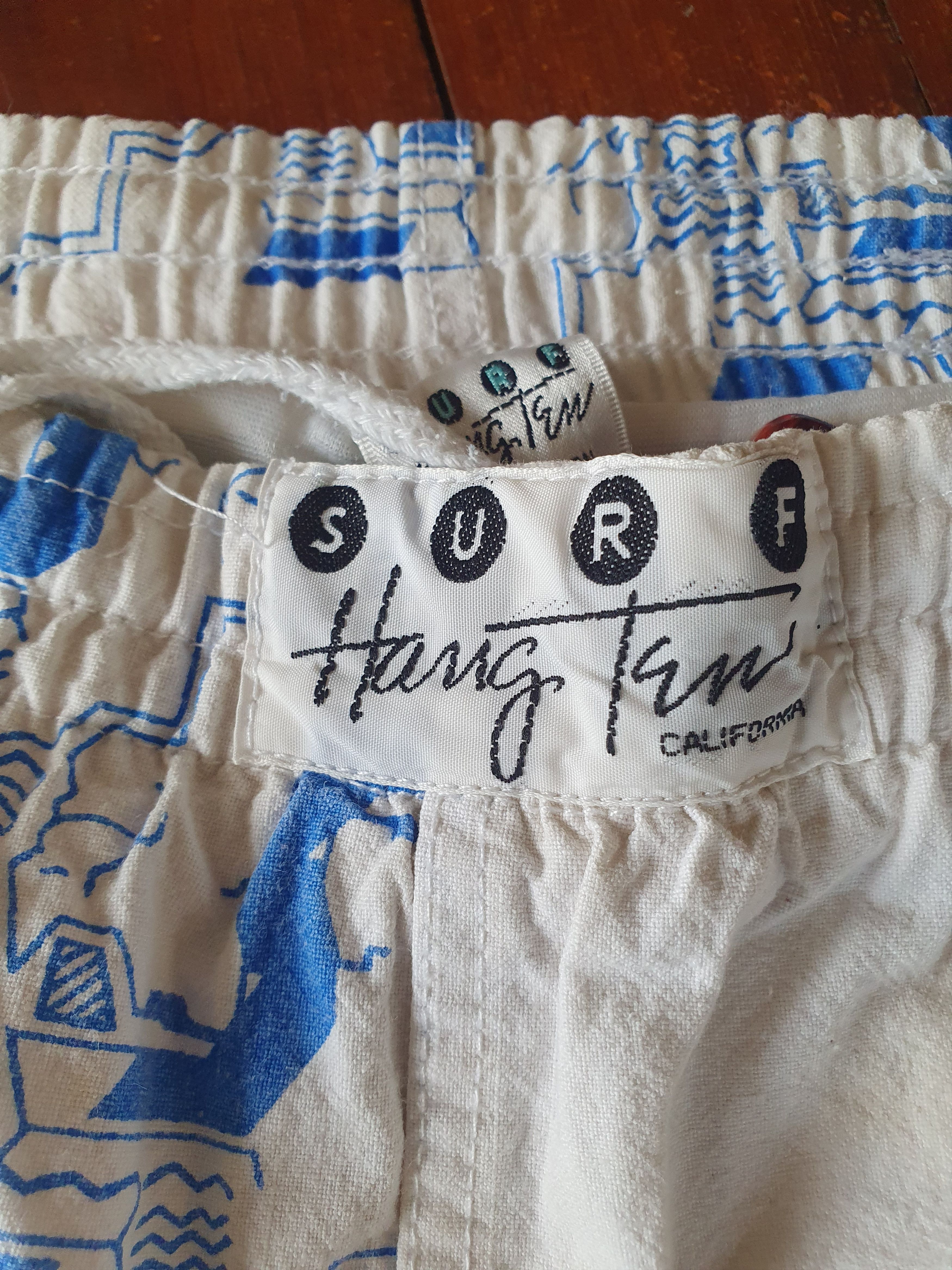 Vintage Surf Hang Ten Vtg Surf Swim Board shorts sz M/ W-39.5CM Size US 32 / EU 48 - 7 Thumbnail