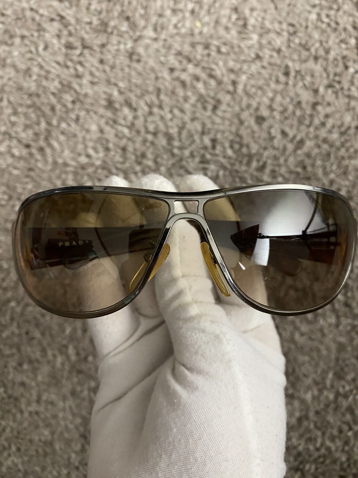 Prada Prada SPR70G Logo Sunglasses Size ONE SIZE - 2 Thumbnail