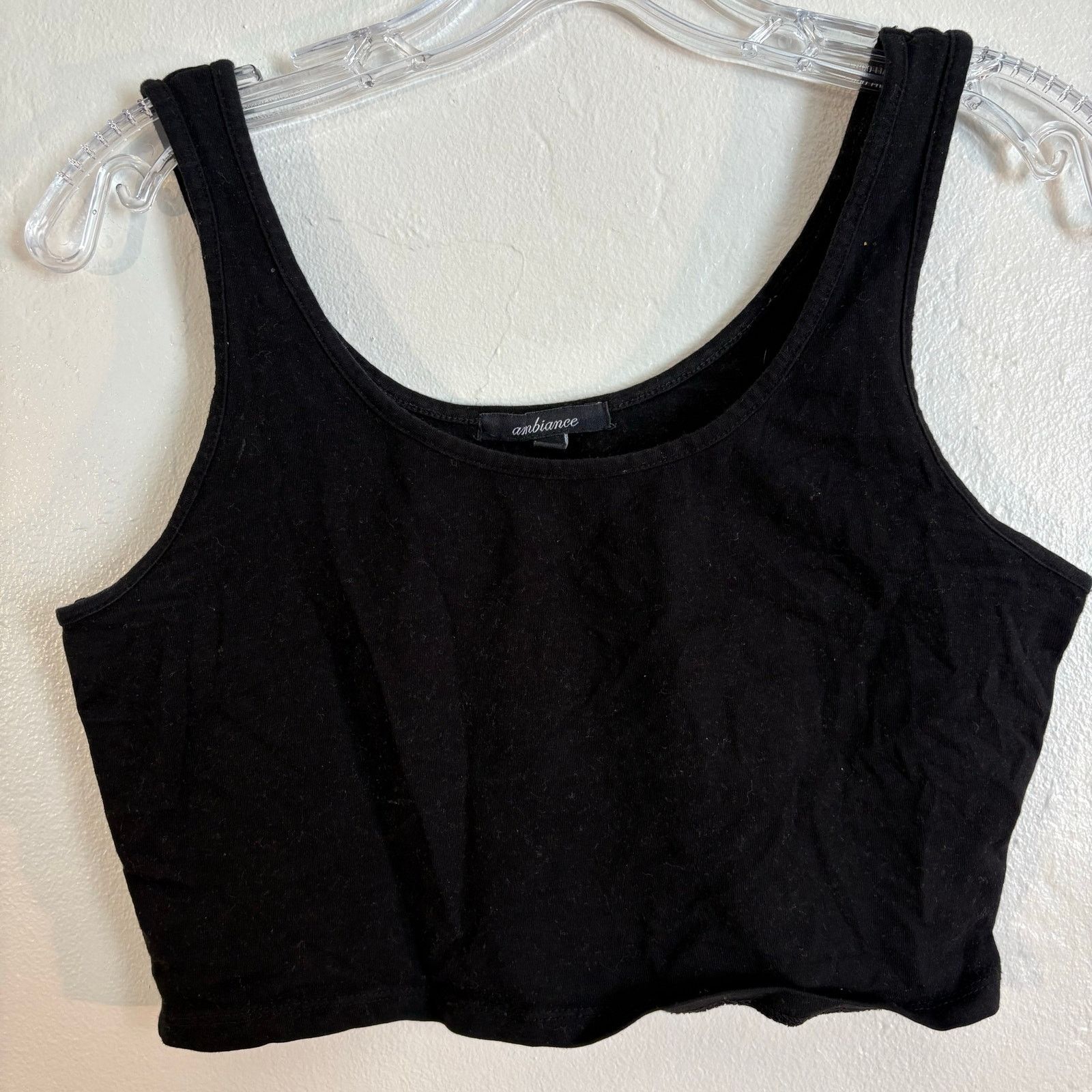 Other Ambiance Black Crop Top Tank Top Women's Small Size S / US 4 / IT 40 - 1 Thumbnail