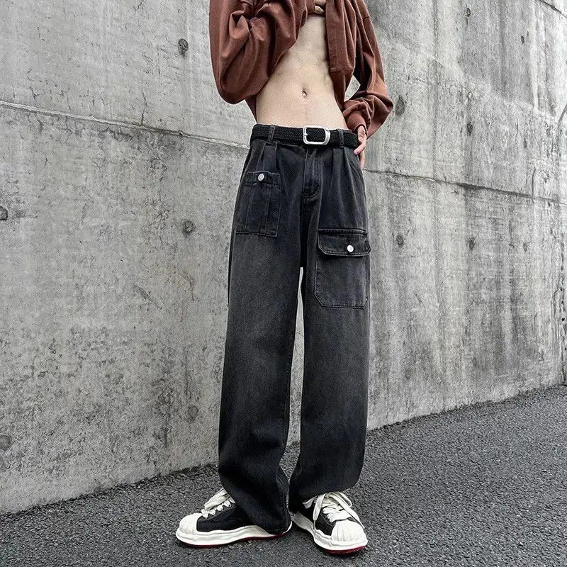 Japanese Brand Versatile draping floor pocket jeans Size US 32 / EU 48 - 1 Thumbnail