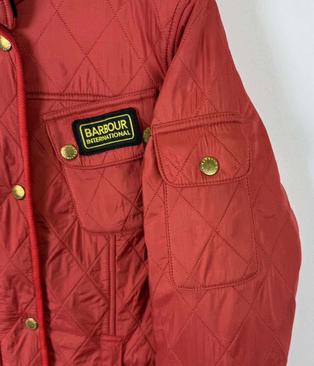 Barbour Barbour International Quilted Full Zip Jacket Women’s Red Size M / US 6-8 / IT 42-44 - 5 Thumbnail