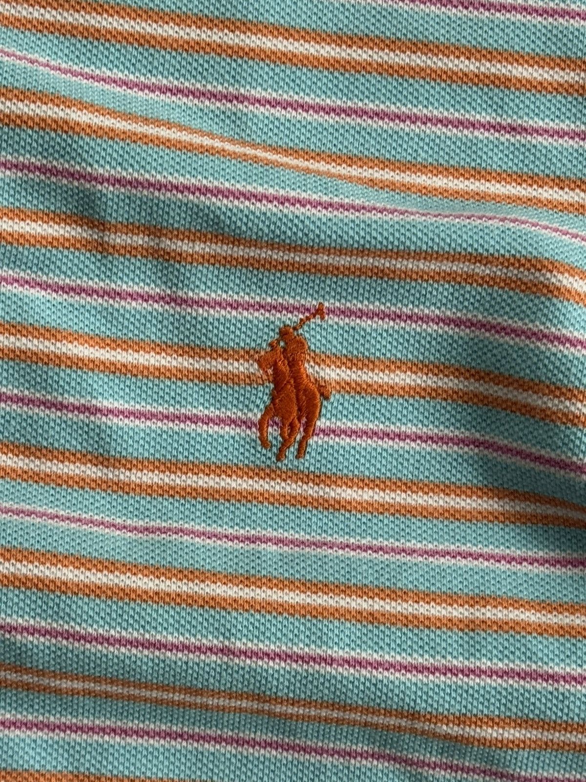 Polo Ralph Lauren × Ralph Lauren × Vintage Polo Ralph Lauren M striped polo button up T-shirt tee RL Size US M / EU 48-50 / 2 - 8 Thumbnail