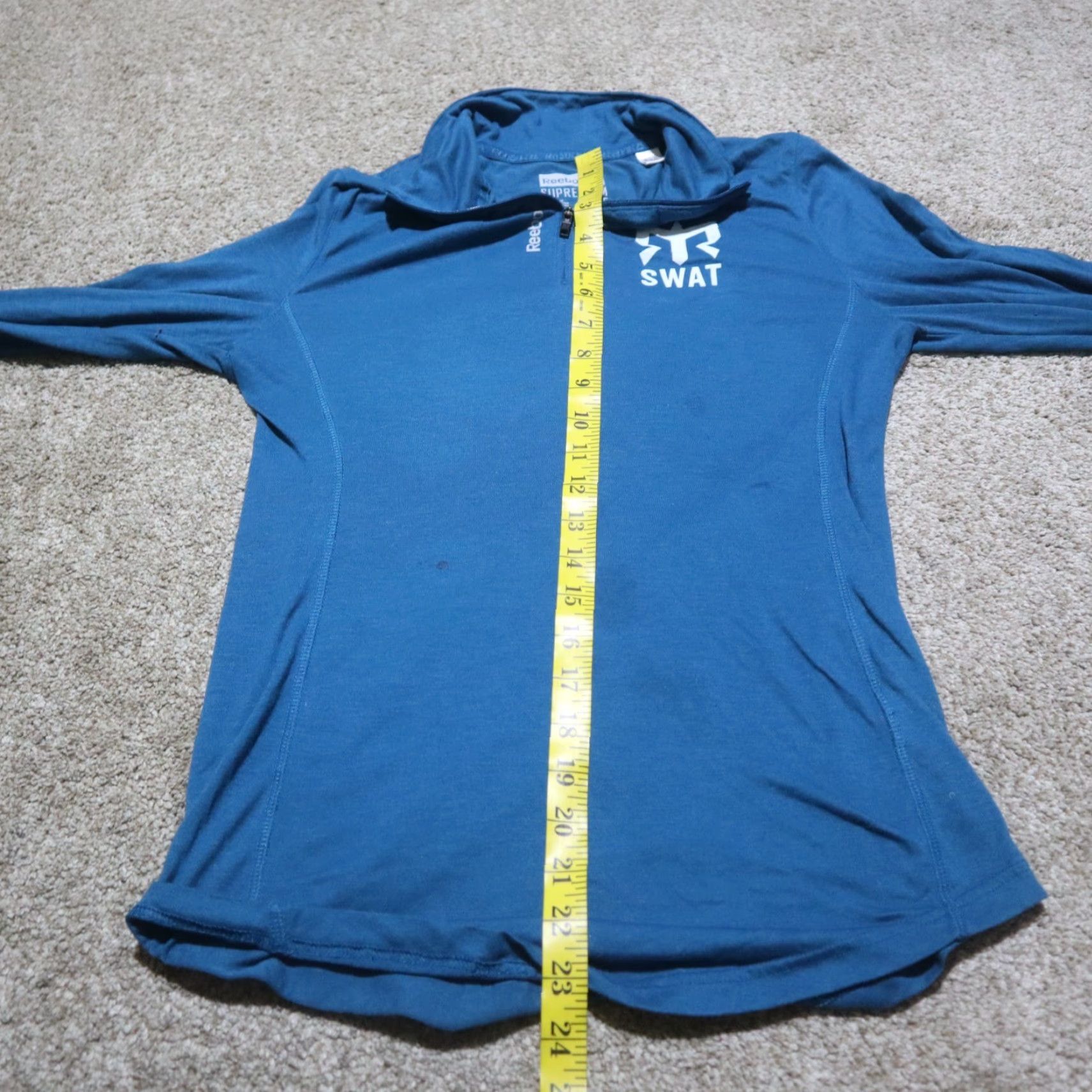 Reebok Reebok Shirt S.W.A.T.T. Team Outdoor Blue Long Sleeve Running M Medium Women 2010s Size L / US 10 / IT 46 - 6 Thumbnail