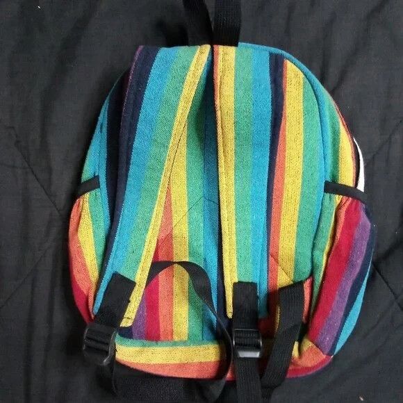 Other Himalayan Hemp Rainbow Mini Backpack Size ONE SIZE - 4 Thumbnail