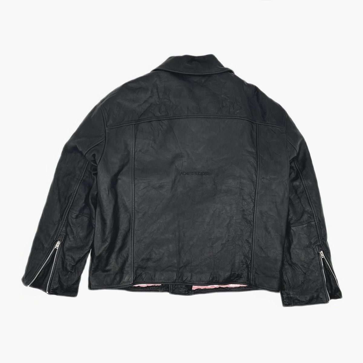 Acne Studios Acne Studios SS23 Distressed Leather Biker Jacket Size US M / EU 48-50 / 2 - 2 Thumbnail