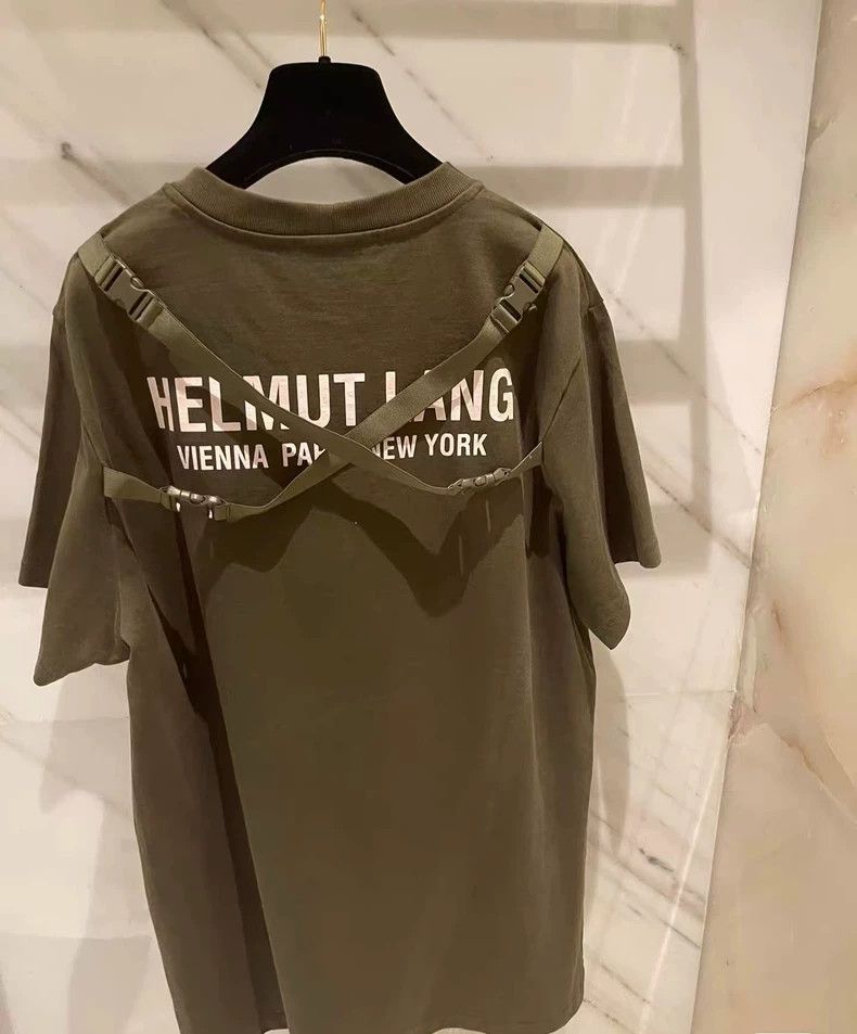 Helmut Lang HELMUT LANG Military green men's T-shirt Size US L / EU 52-54 / 3 - 3 Thumbnail