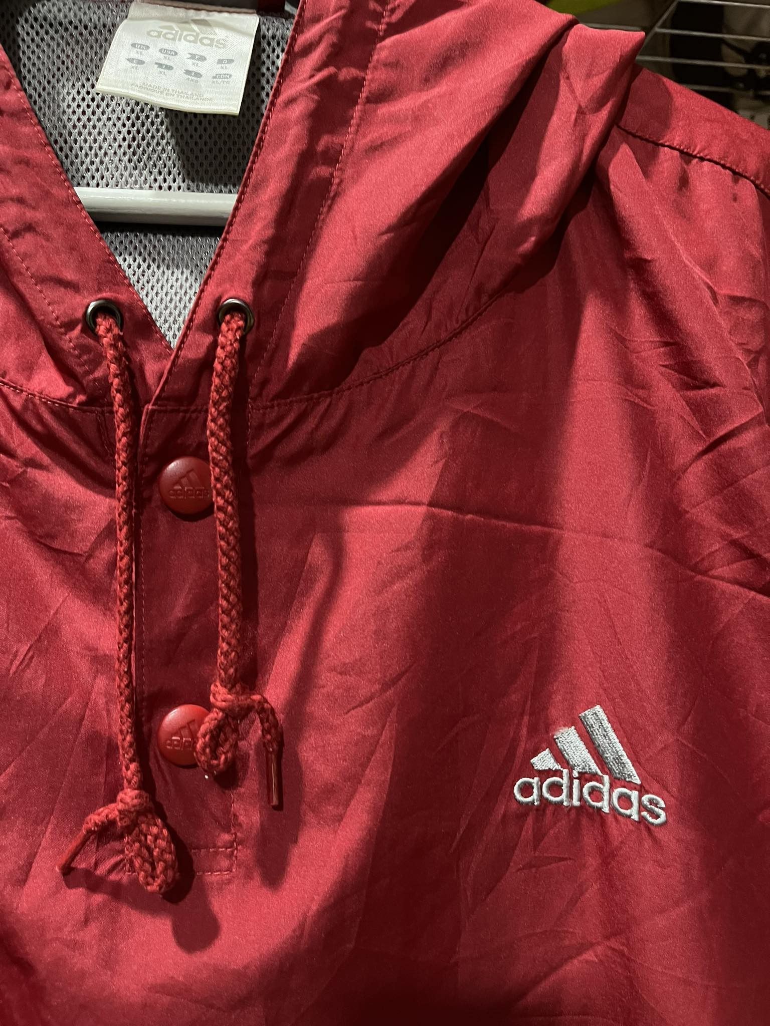 Adidas Adidas 3-Stripes Quarter Buttons Hoodie Logo Size US XL / EU 56 / 4 - 3 Thumbnail