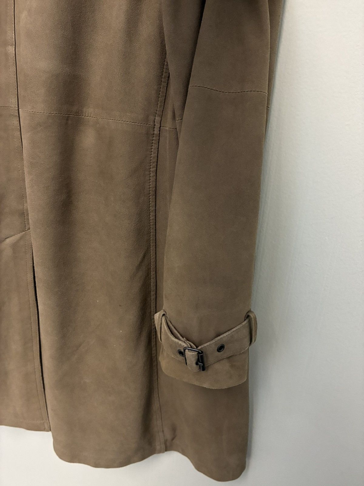 John Varvatos Goat Suede Trench Coat Jacket EU 52 USA 42 Size US L / EU 52-54 / 3 - 9 Thumbnail