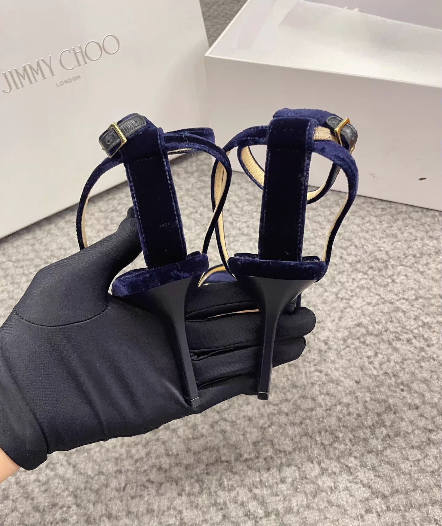 Jimmy Choo Jimmy Choo 9cm Stiletto Buckle One-Strap Sandals Size 38 Size US 7.5 / IT 37.5 - 2 Thumbnail