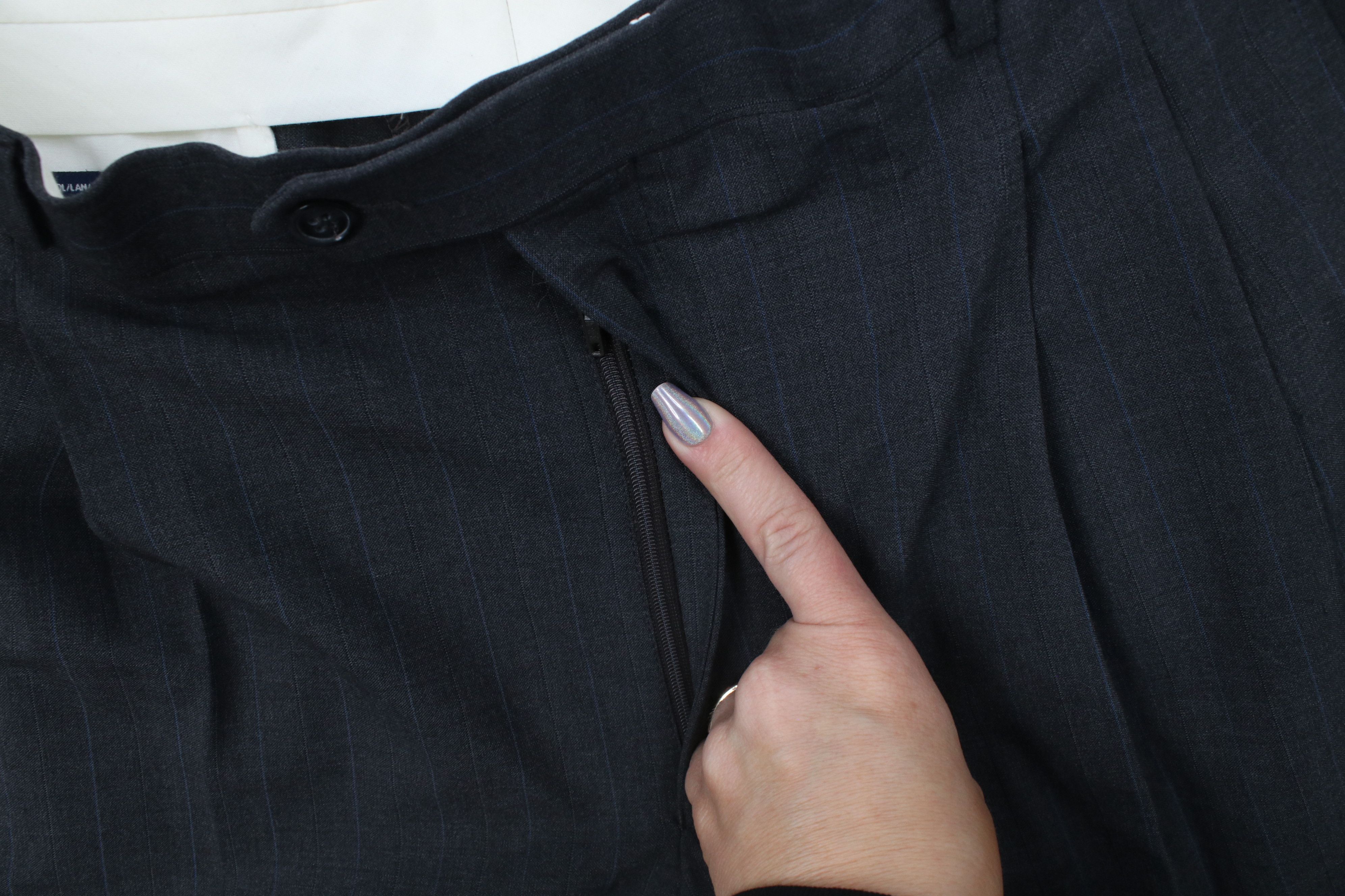 Vintage Vintage 90s Streetwear Wool Blend Knit Wide Leg Chino Pants Size US 36 / EU 52 - 6 Thumbnail