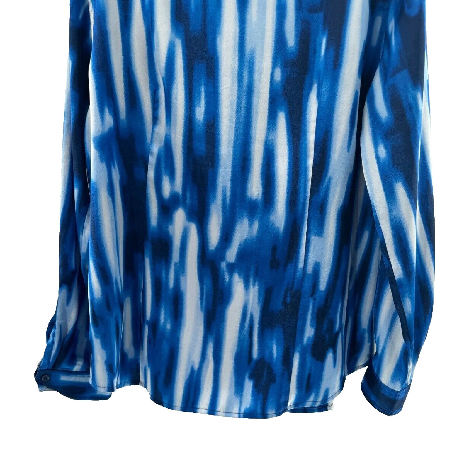 Calvin Klein Calvin Klein Retro Modern Blue White Tie Dye Stripe Shirt L Size L / US 10 / IT 46 - 7 Thumbnail