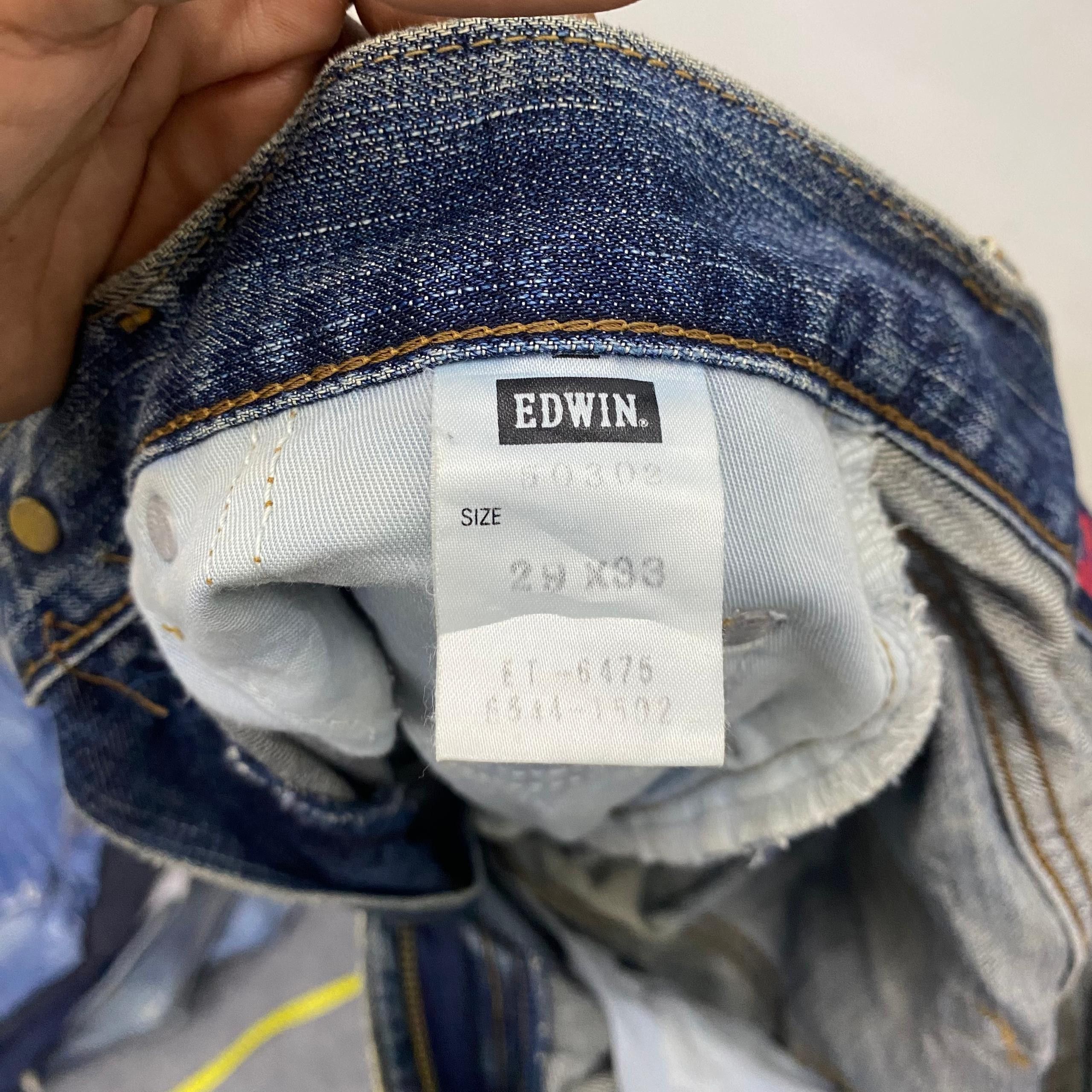 If Six Was Nine 💥Best Offer💥Vintage Edwin 503 Regular Distressed Denim Size US 29 - 15 Thumbnail