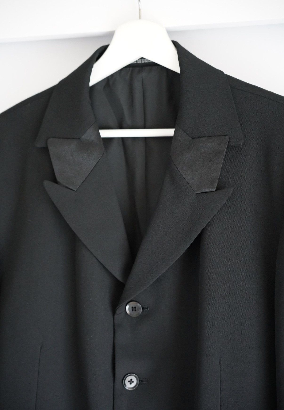 Yohji Yamamoto Yohji Yamamoto 01aw Mafia Panel Lapel Blazer K4 Size US L / EU 52-54 / 3 - 3 Thumbnail