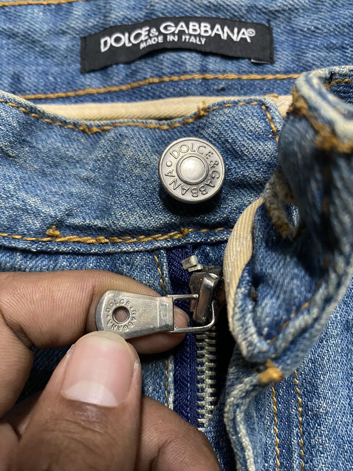 Dolce & Gabbana Made in Italy Trash Distressed Denim @act233