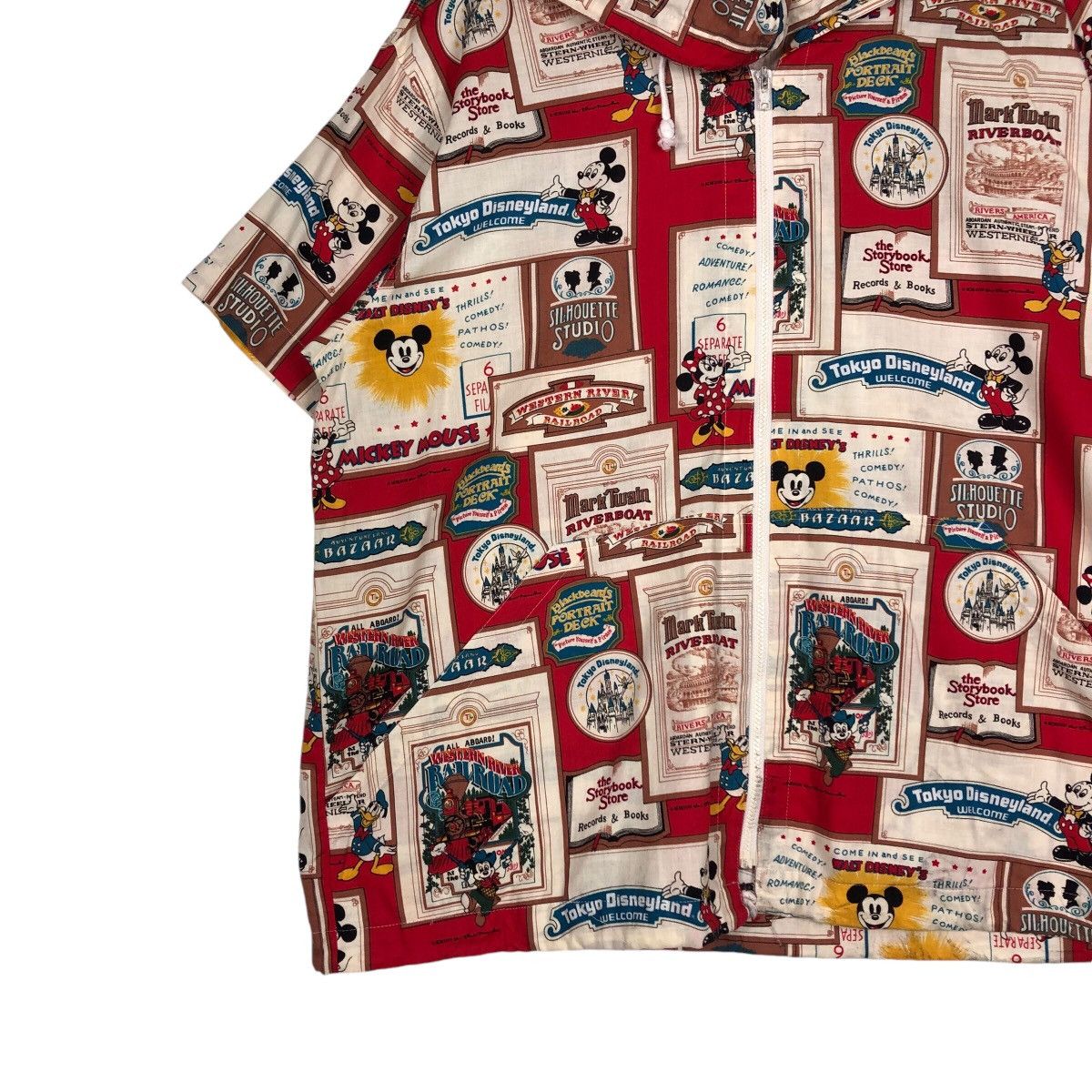Cartoon Network 📌Short Sleeve Hoodie Jacket Tokyo Disneyland Overprint Size US M / EU 48-50 / 2 - 5 Thumbnail