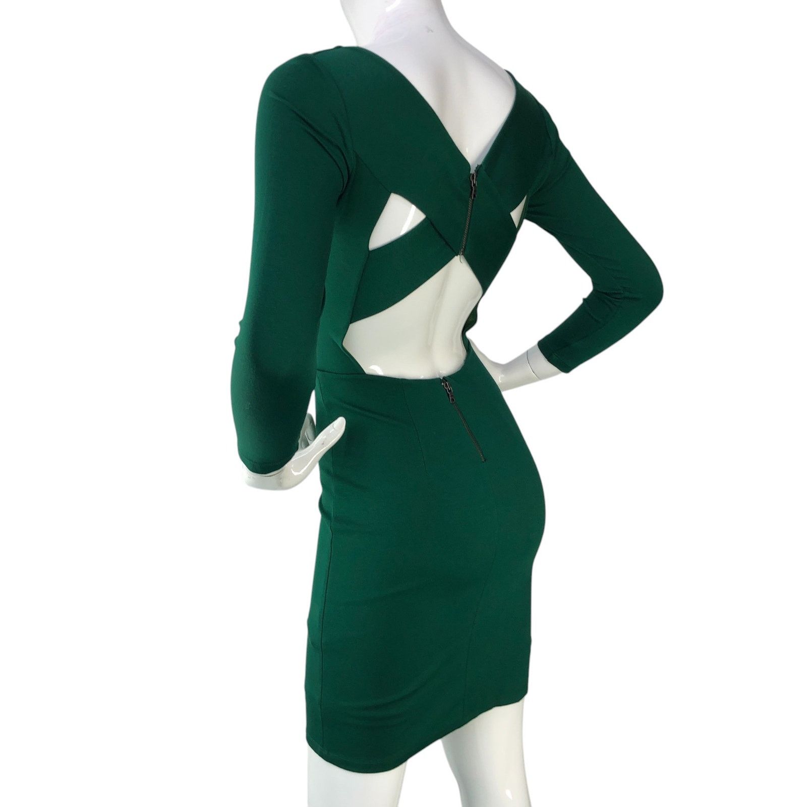 Alice + Olivia Alice + Olivia A+O Size 2 Dress Bodycon Back Cutout Stretch Size XS / US 0-2 / IT 36-38 - 7 Thumbnail