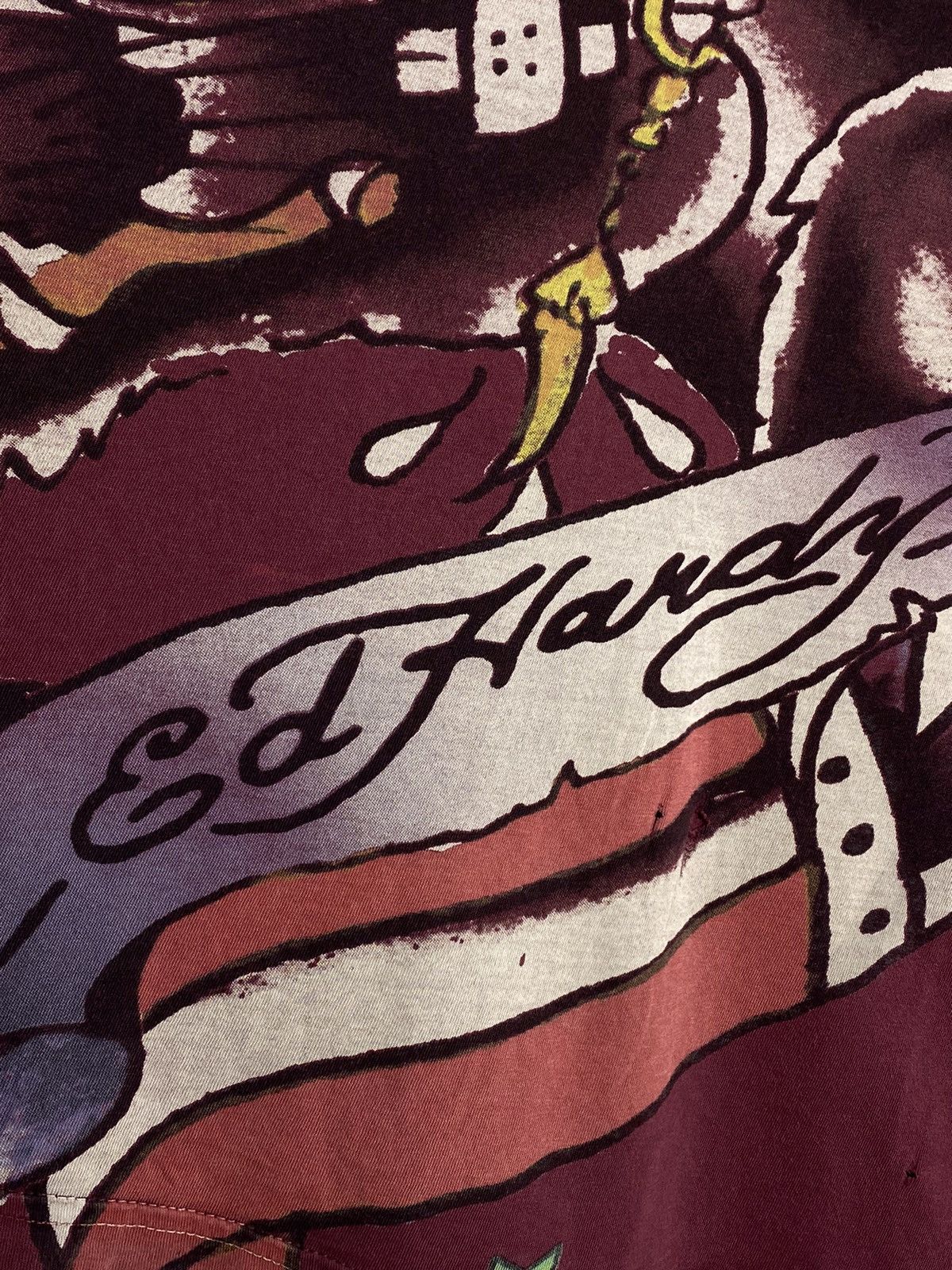 Ed Hardy × Vintage Vintage Ed Hardy Japanese y2k streetwear rare print t-shirt Size US L / EU 52-54 / 3 - 5 Thumbnail