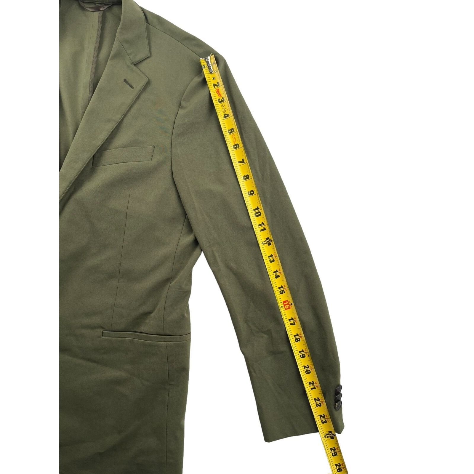 Other Sene Men's Green Unlined Stretch Tech Blazer Jacket • 38 S Size 38S - 8 Thumbnail
