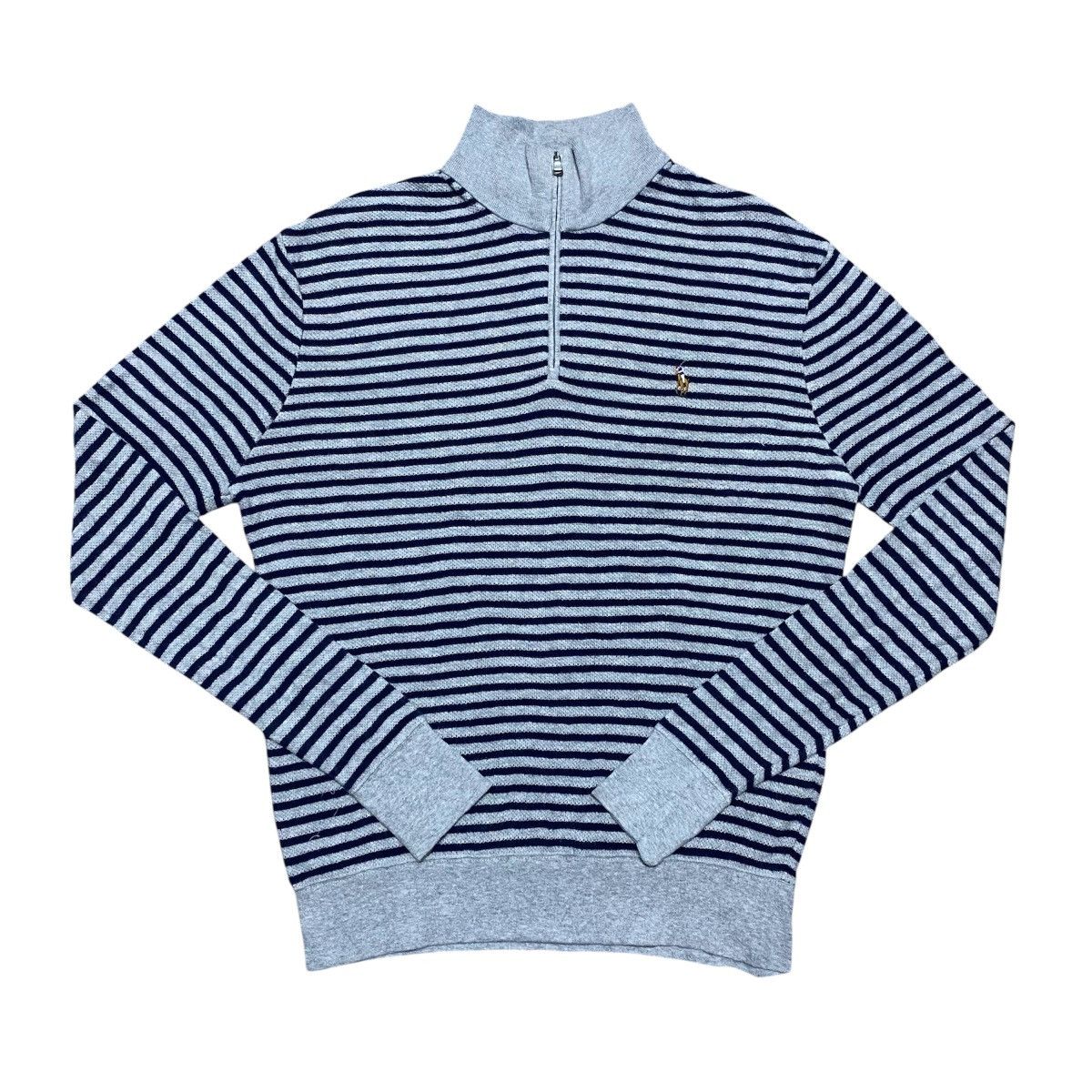 Polo Ralph Lauren Rare‼️🔥Polo Ralph Lauren Waffle knit Half Zipper T-Shirt Size US M / EU 48-50 / 2 - 1 Thumbnail