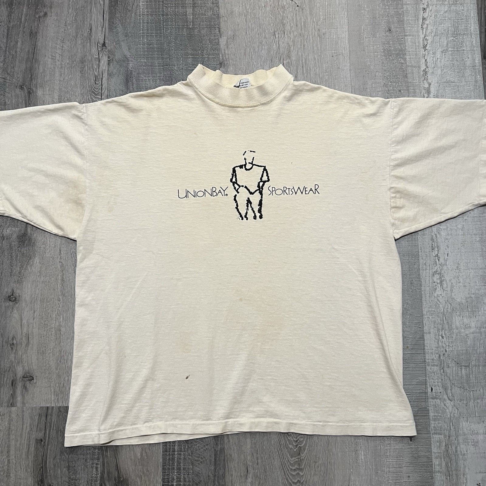 UNIONBAY VTG Union Bay Sportswear T Shirts Black/White 80s 90s USA Size US M / EU 48-50 / 2 - 4 Thumbnail