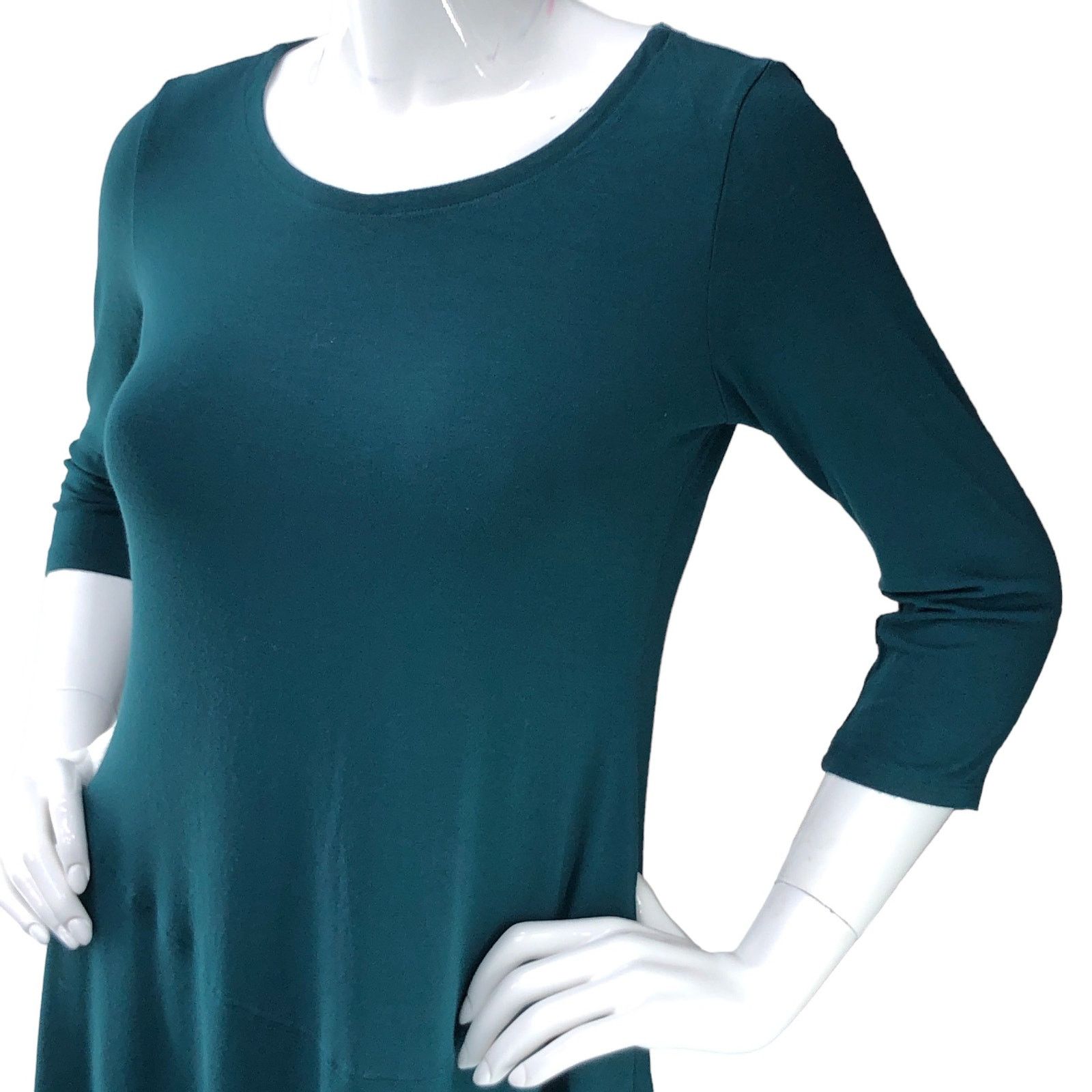 Eileen Fisher Eileen Fisher Size XS Dress Fit & Flare Jersey Knit Stretch Size XS / US 0-2 / IT 36-38 - 3 Thumbnail