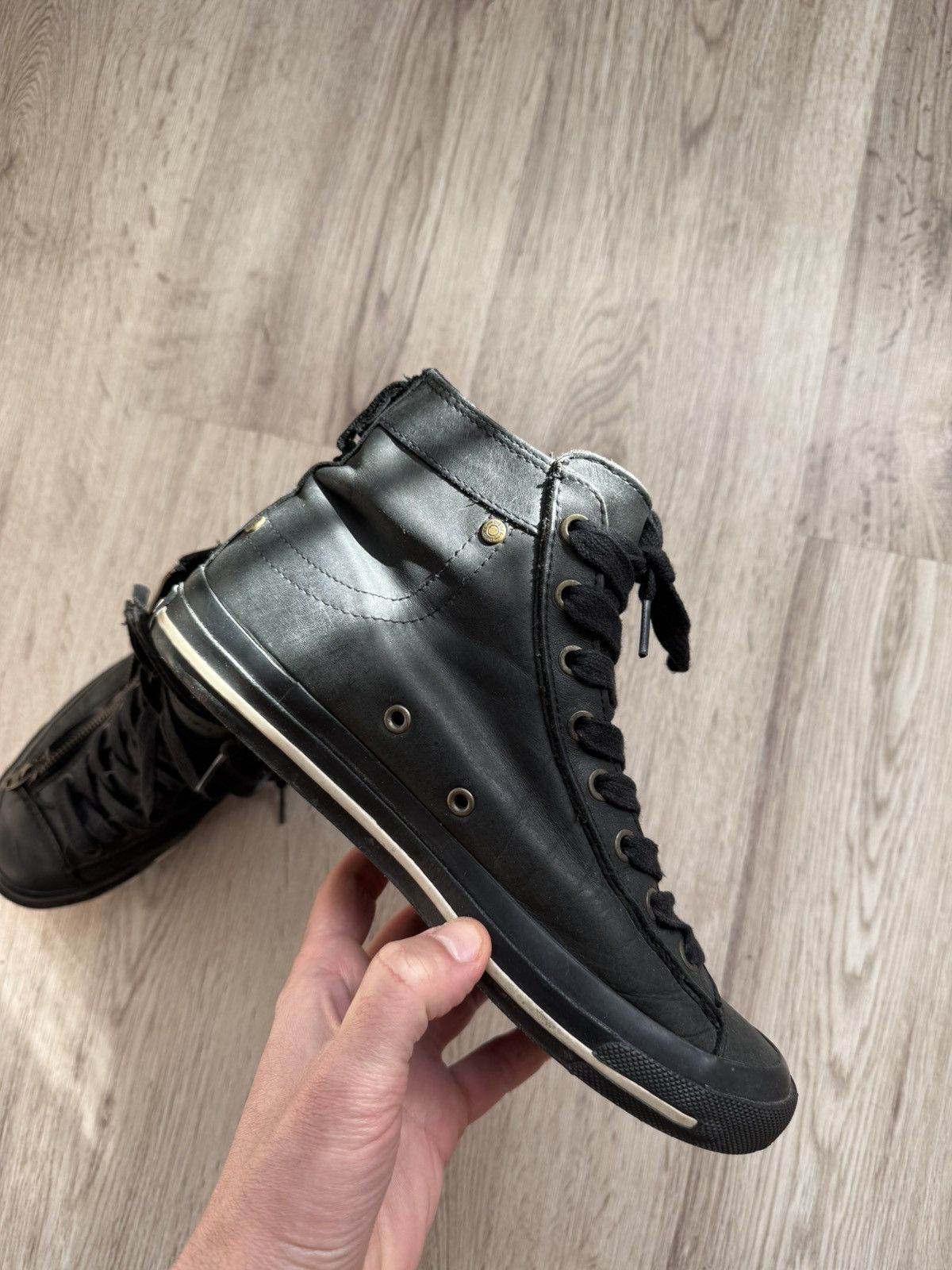 Diesel Diesel Expo Zip Leather Boots US 7.5 Black Side Zip Size US 7.5 / EU 40-41 - 6 Thumbnail