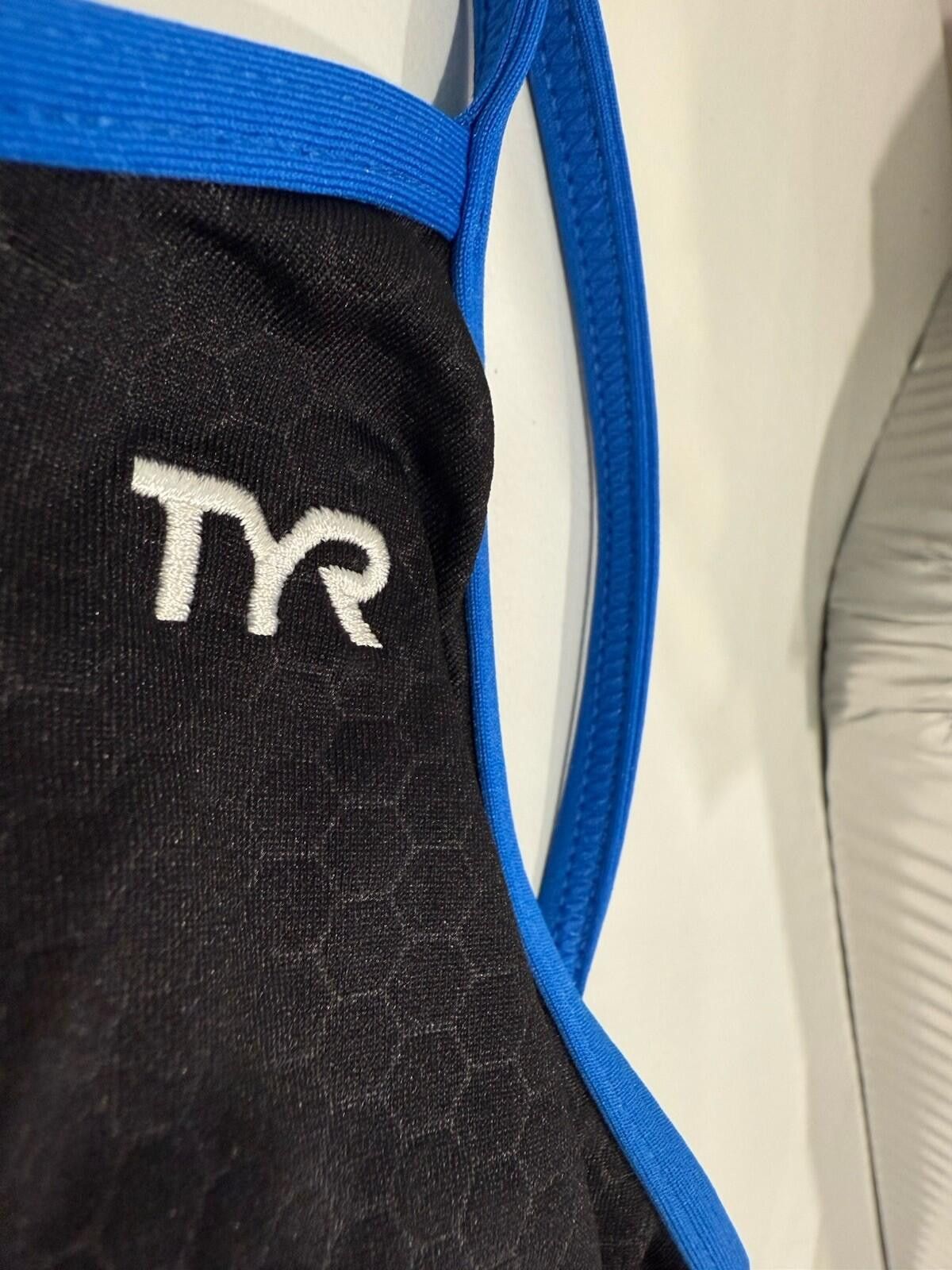 Charles Tyrwhitt TYR Durafast Elite Women Hexa Trinityfit Black/Blue Sz 38 XL Size ONE SIZE - 4 Thumbnail