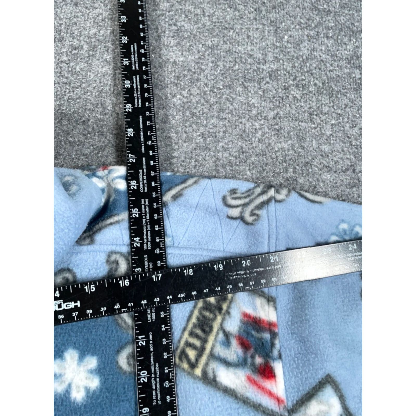 Etro Oversized Polar Fleece St. Moritz 1/4 Zip Pullover Women's Small Blue Ski Retro Size S / US 4 / IT 40 - 5 Thumbnail